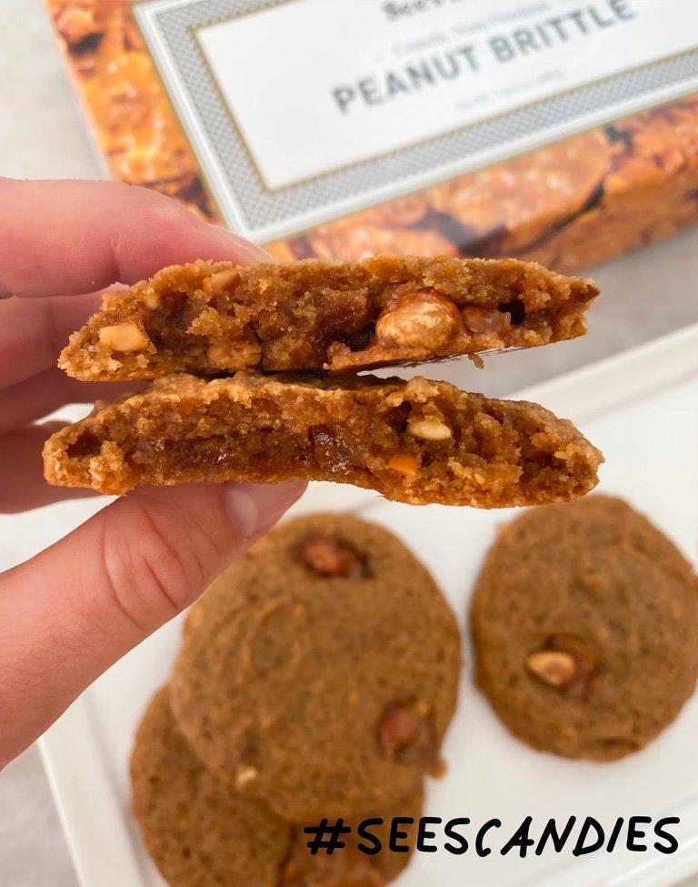 Peanut Butter  Brittle Cookies