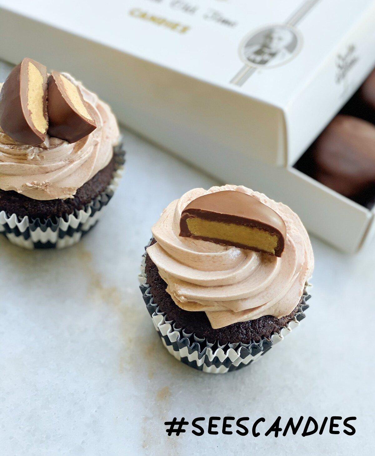 Peanut Butter Patties Chocolate Cupcakes