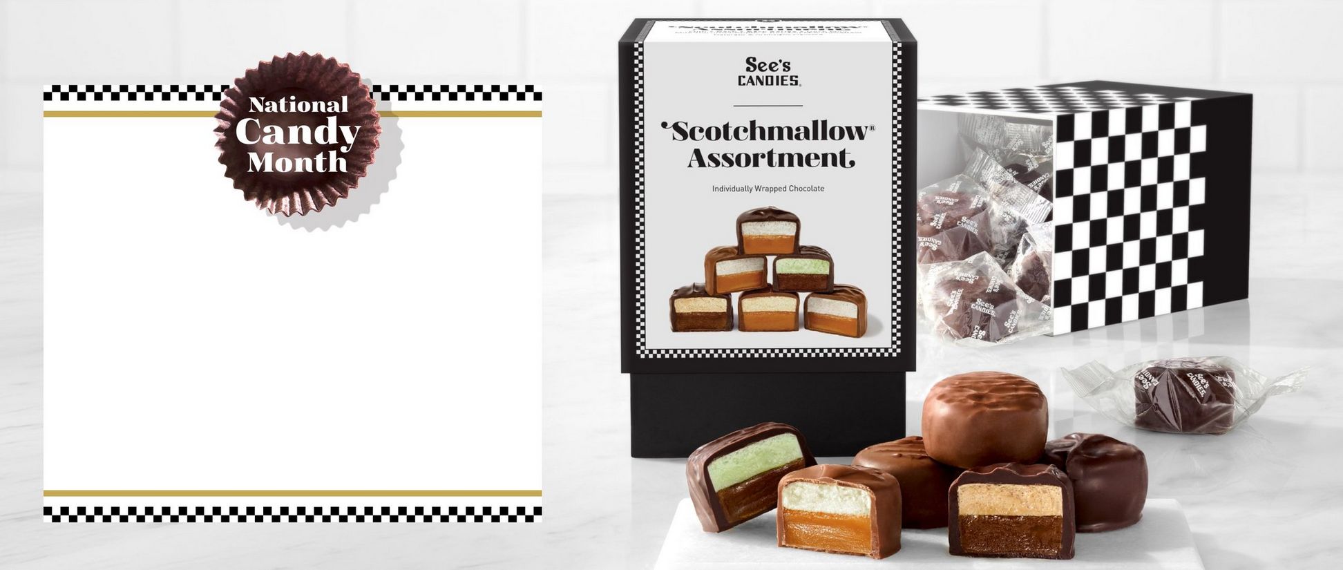 National Candy Month candy classics featuring assorted chocolates