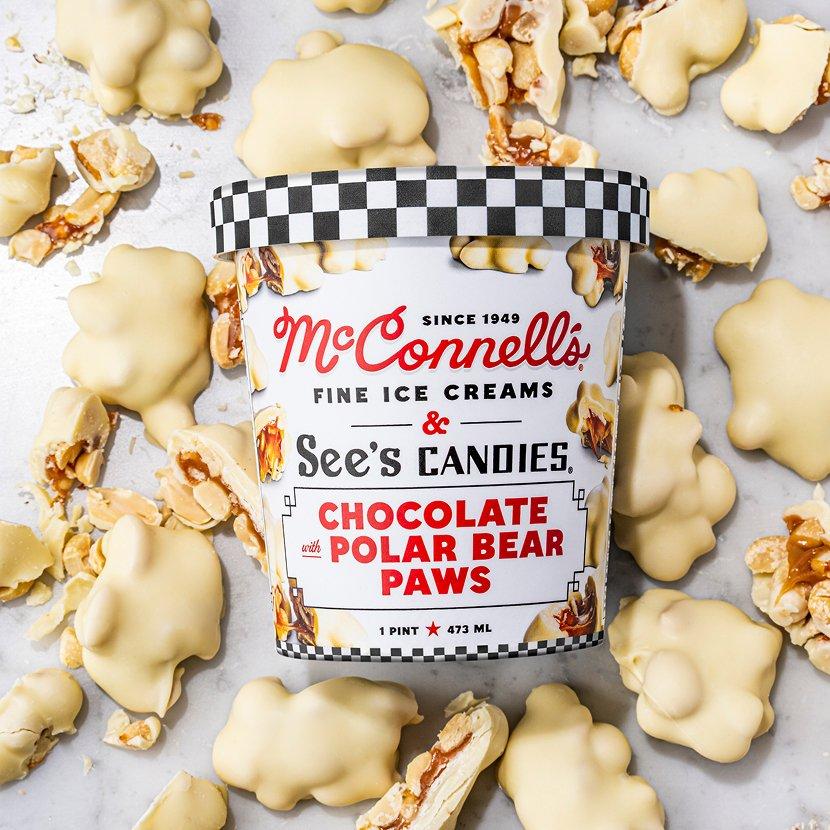 A tub of Mcconnell's Ice Cream