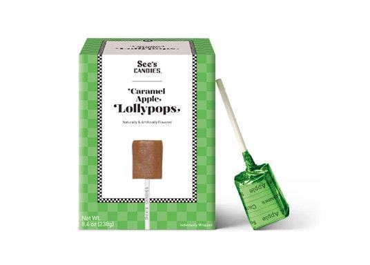 Featuring Caramel Apple Lollypops