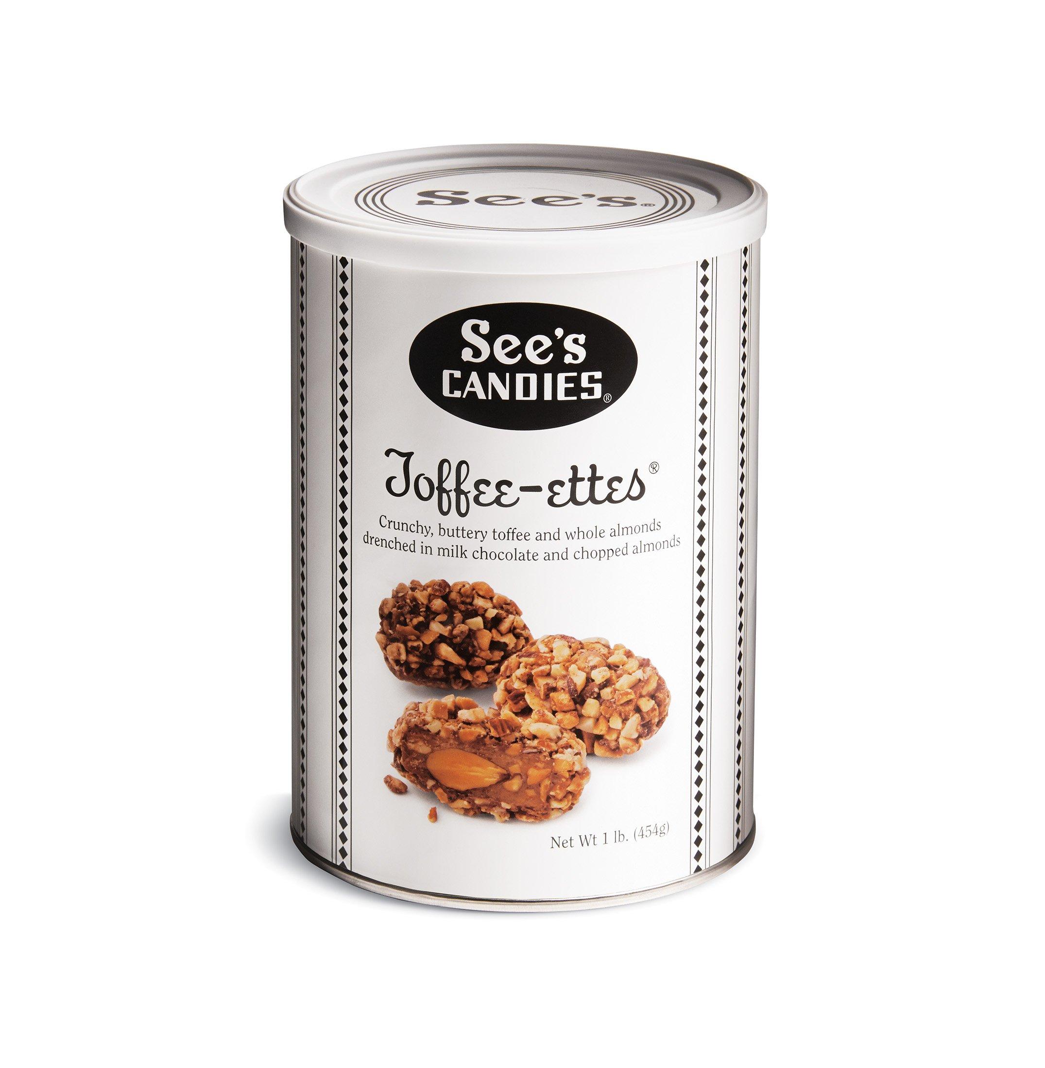 Can of See's Toffee-etes