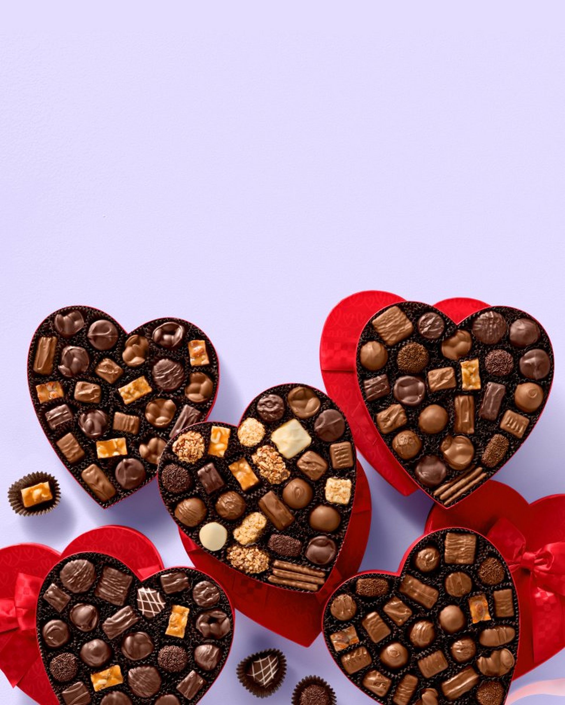 See's Candies Classic Red Heart Boxes