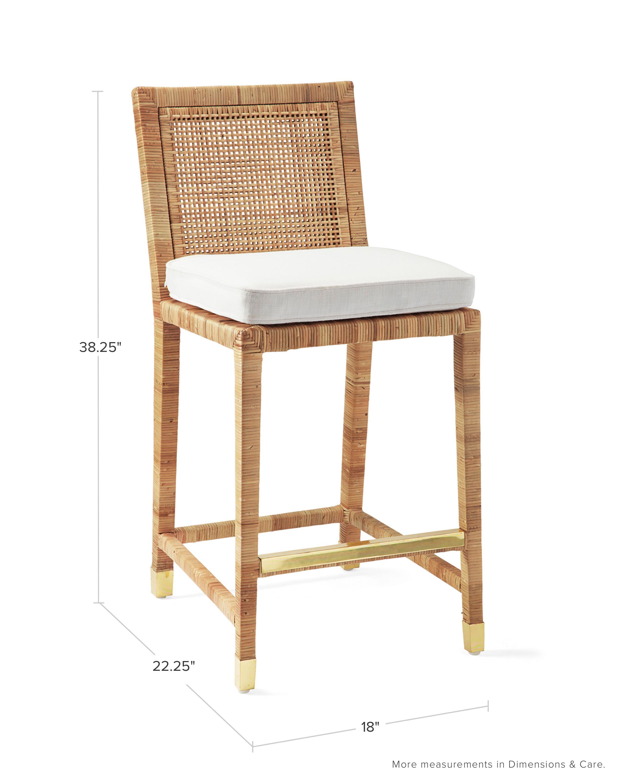 Balboa Rattan Counter Stool Natural Serena and Lily
