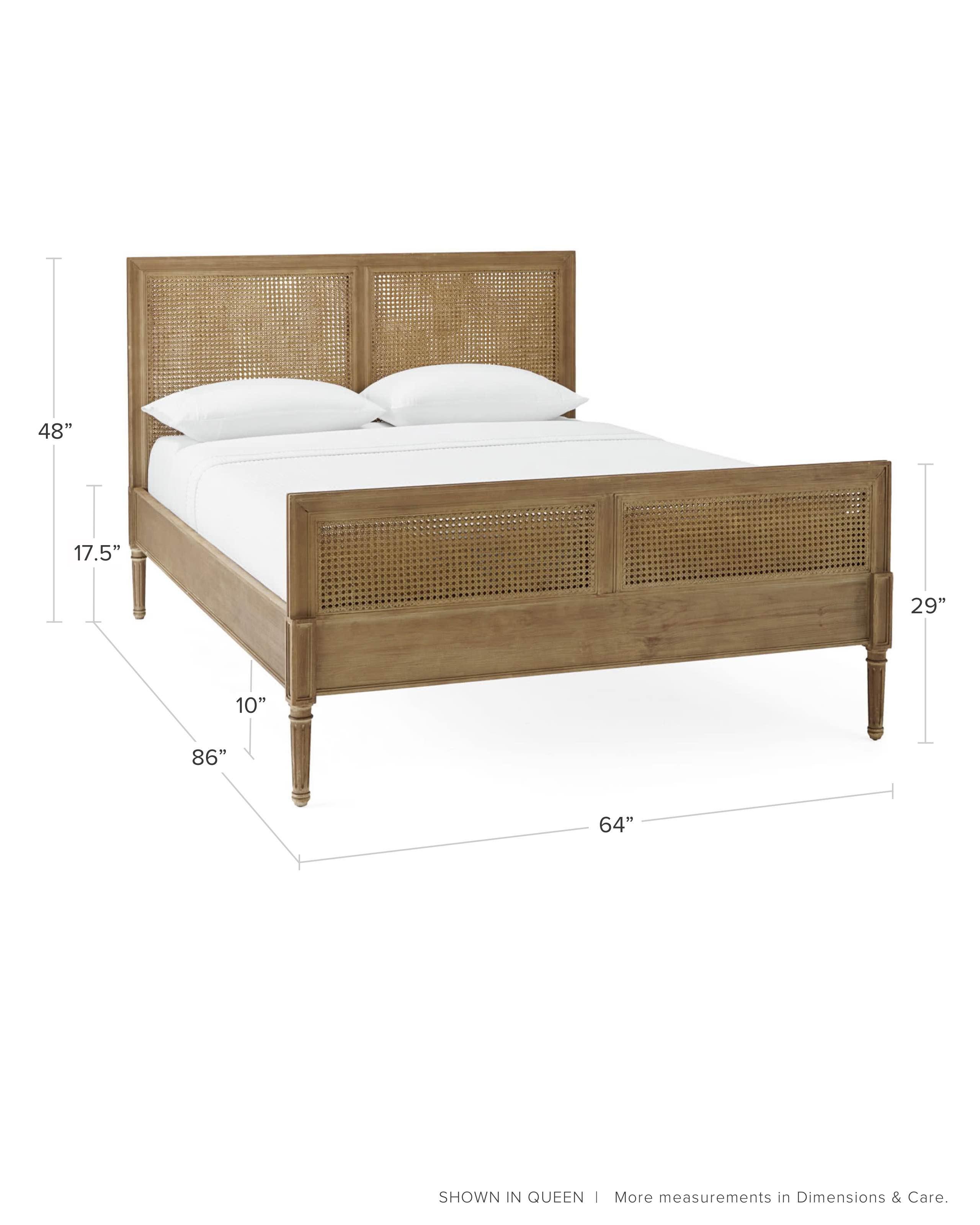 King size cane bed discount