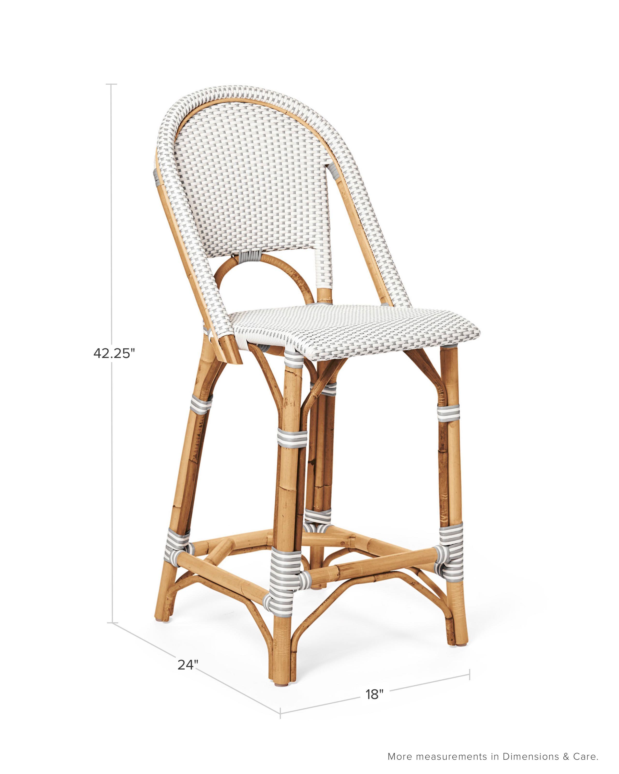 Riviera Rattan Bar & Counter Stools Serena and Lily