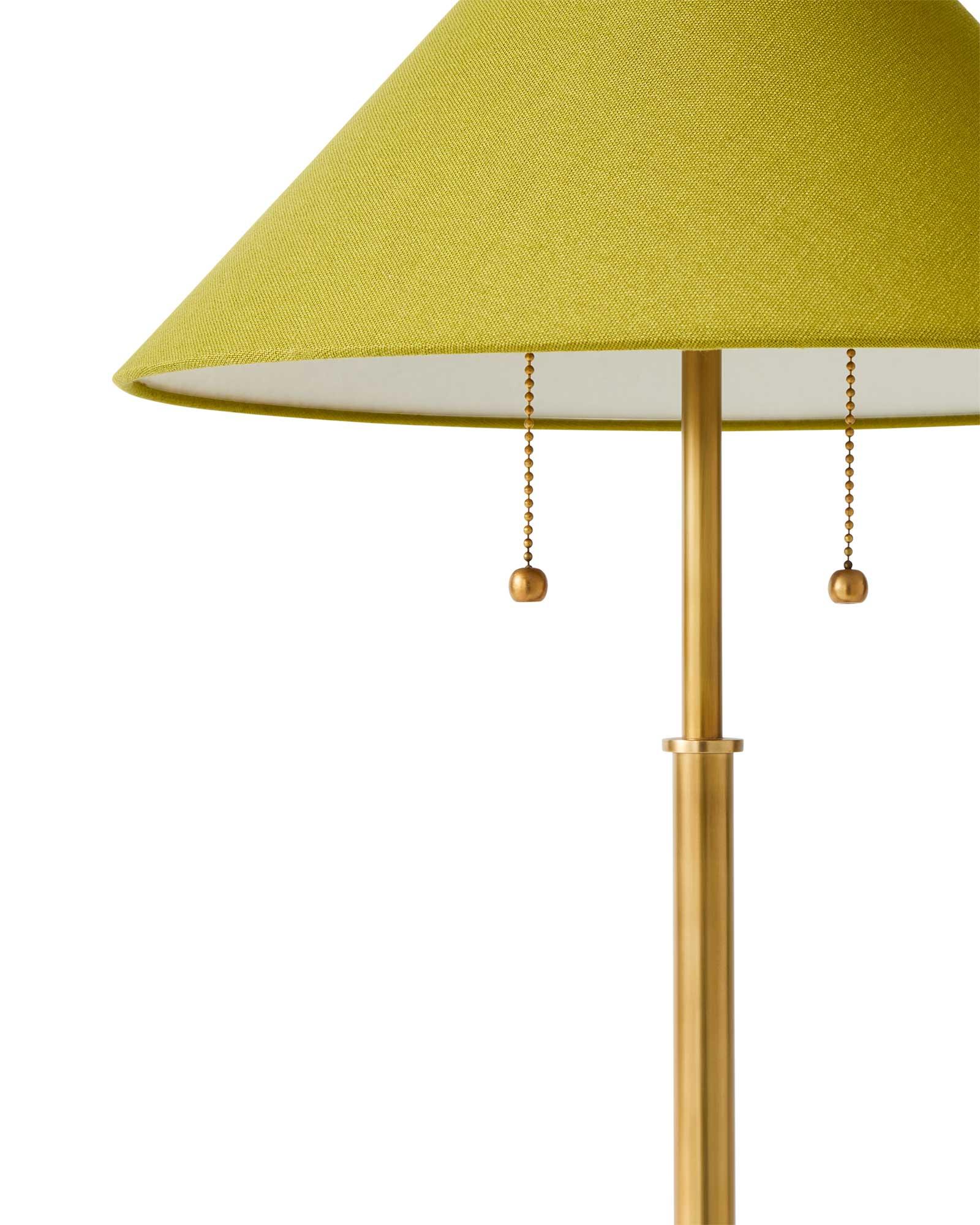 1034014LightingTableLampBrookingsBrassChartreuseShadeLSx0664