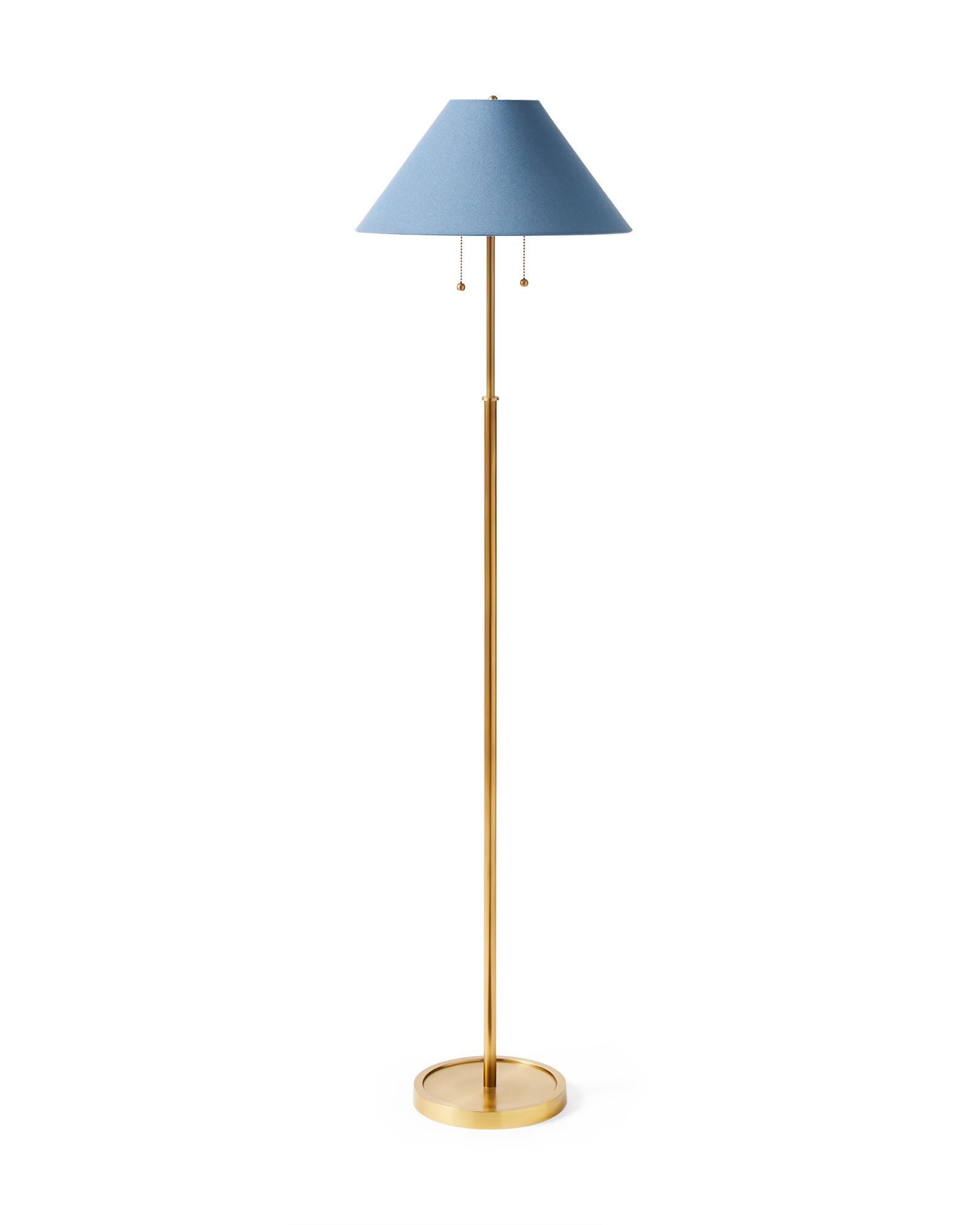 Blue lamp floor discount