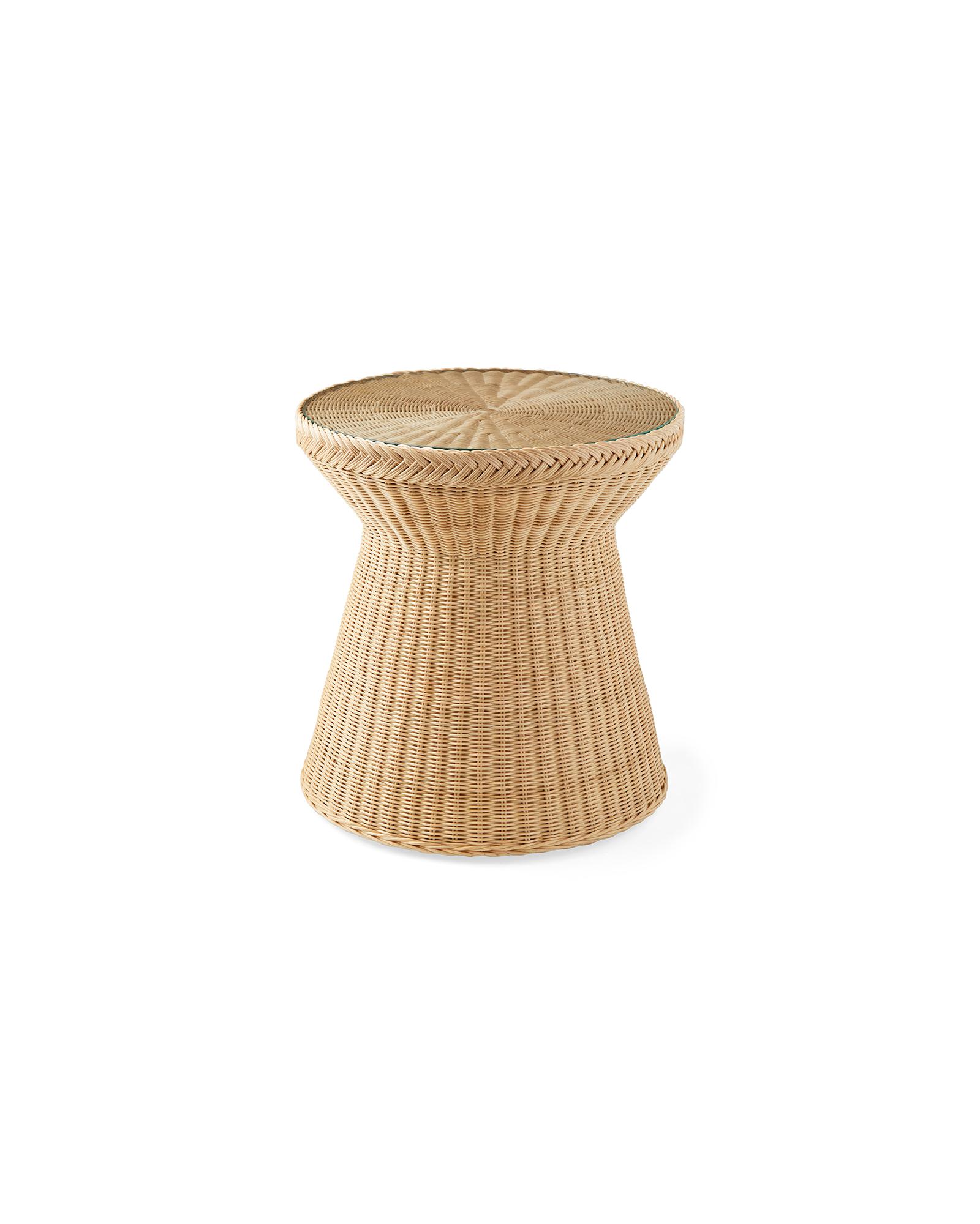 Serena & Lily Salinas Rattan Side Table - Thumbnail 2
