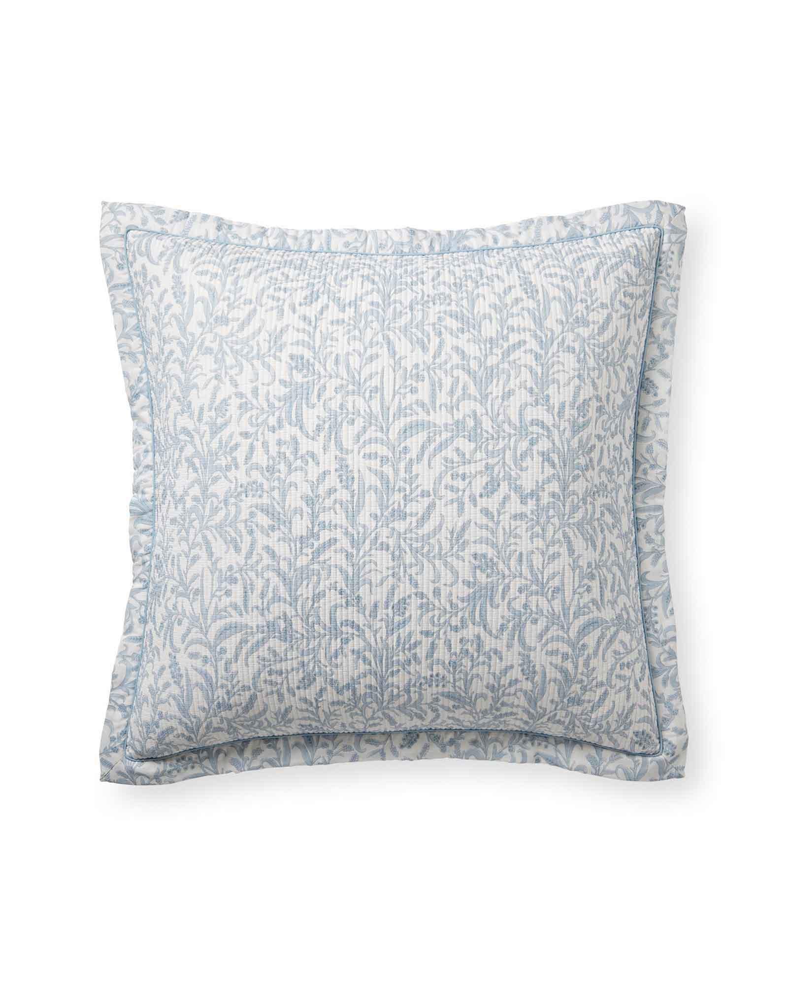 Serena & Lily Cavallo Tile online Linen Sham Euro Flax/Chambray