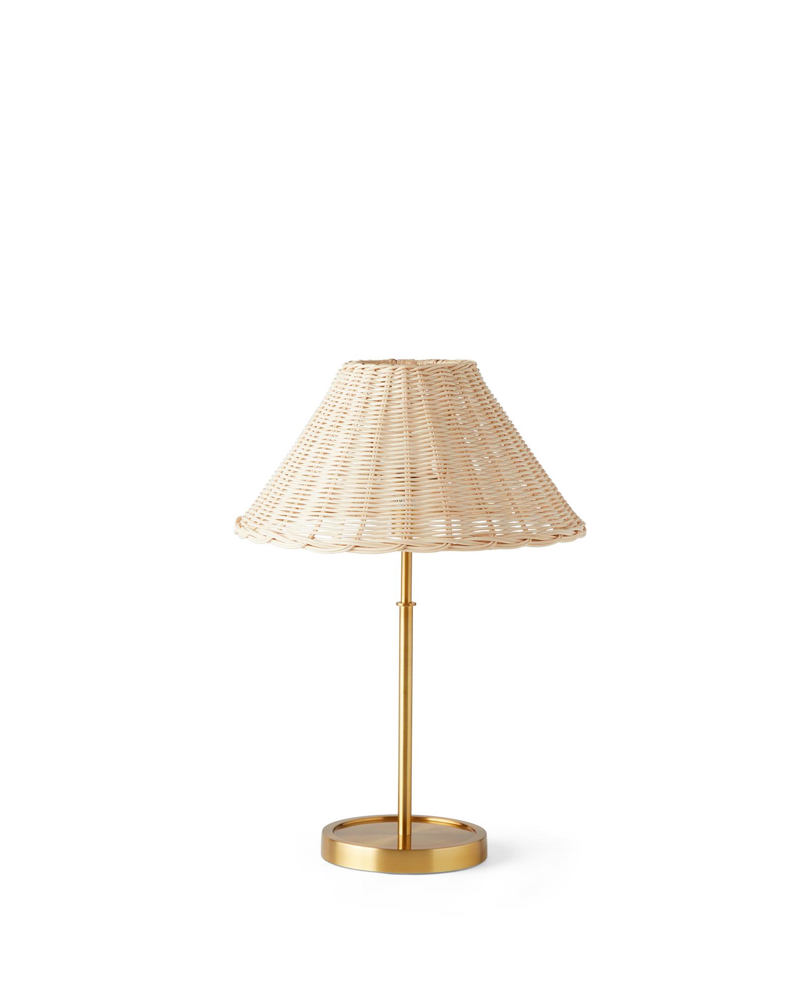 Brookings Petite Table Lamp - Wicker by Serena & Lily