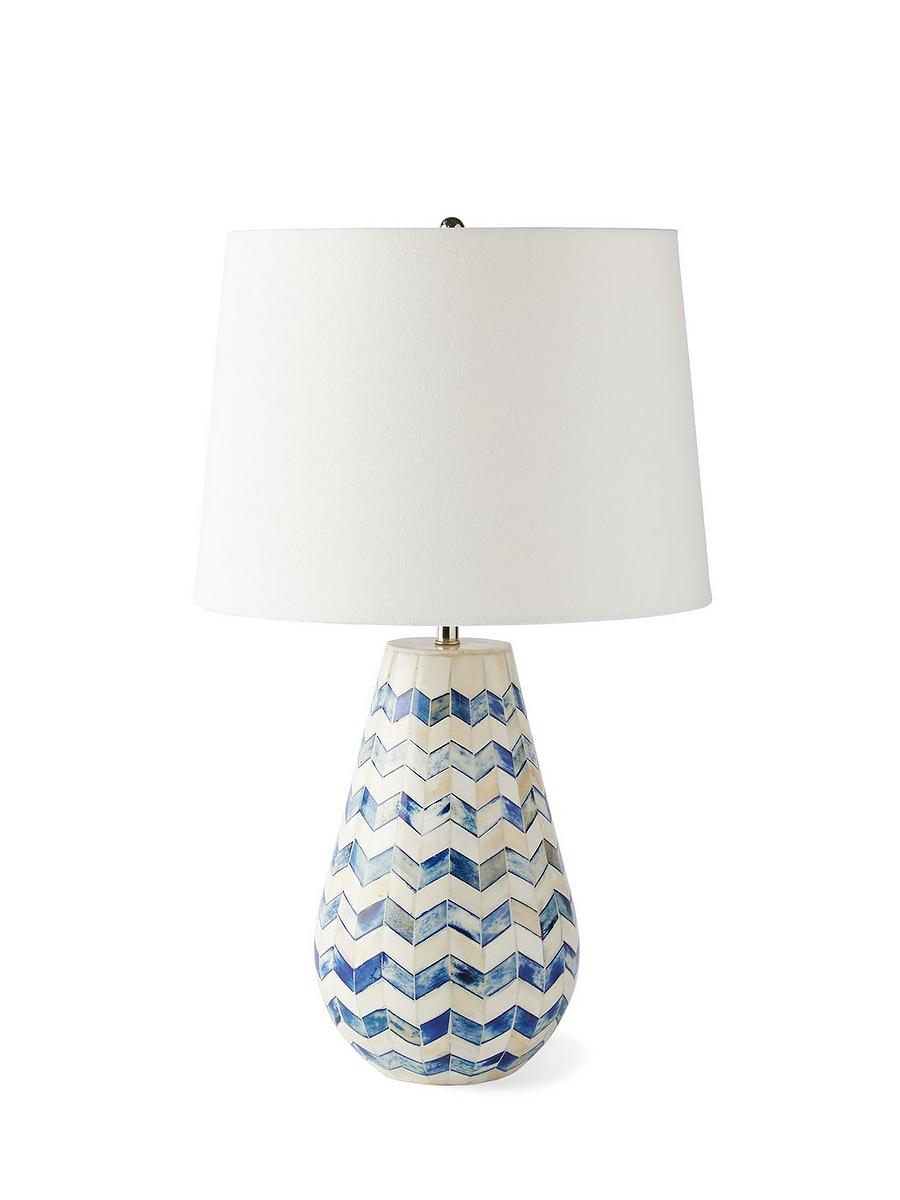 Navy bedside table hot sale lamp