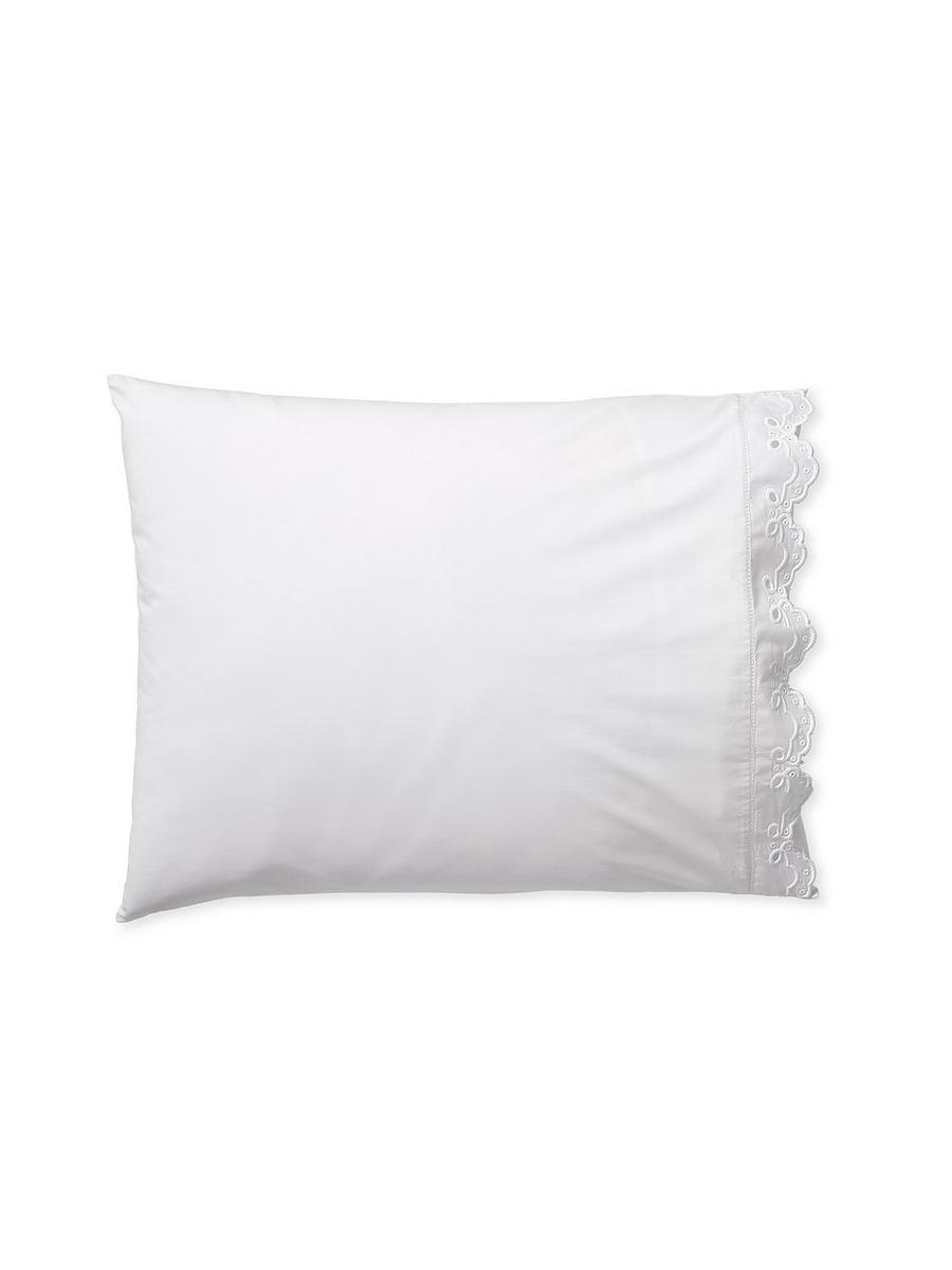 Antibes Eyelet Percale Pillowcases Set of 2 Serena and Lily