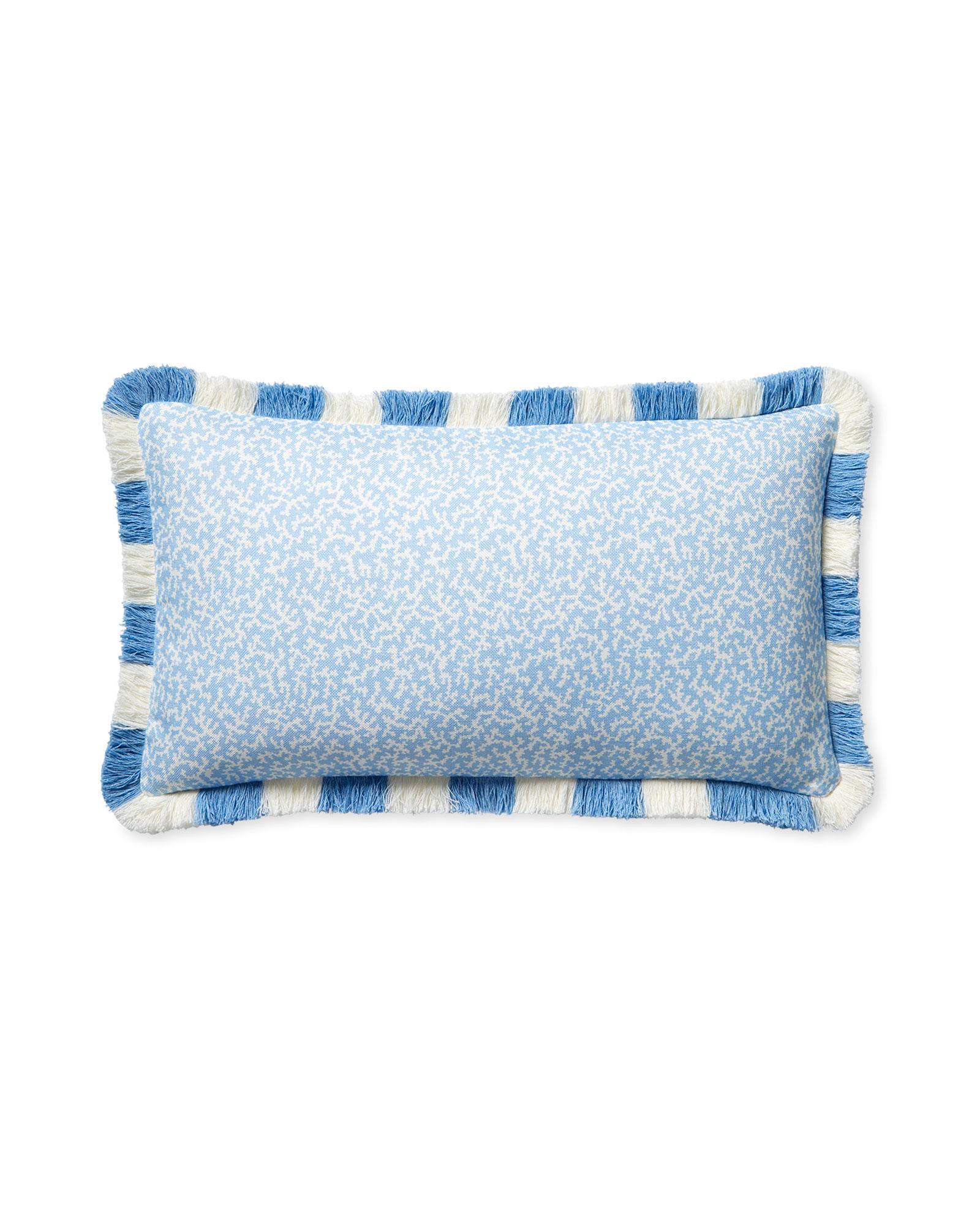 Reef Pillow Cover - 12" x 21", Hydrangea by Serena & Lily