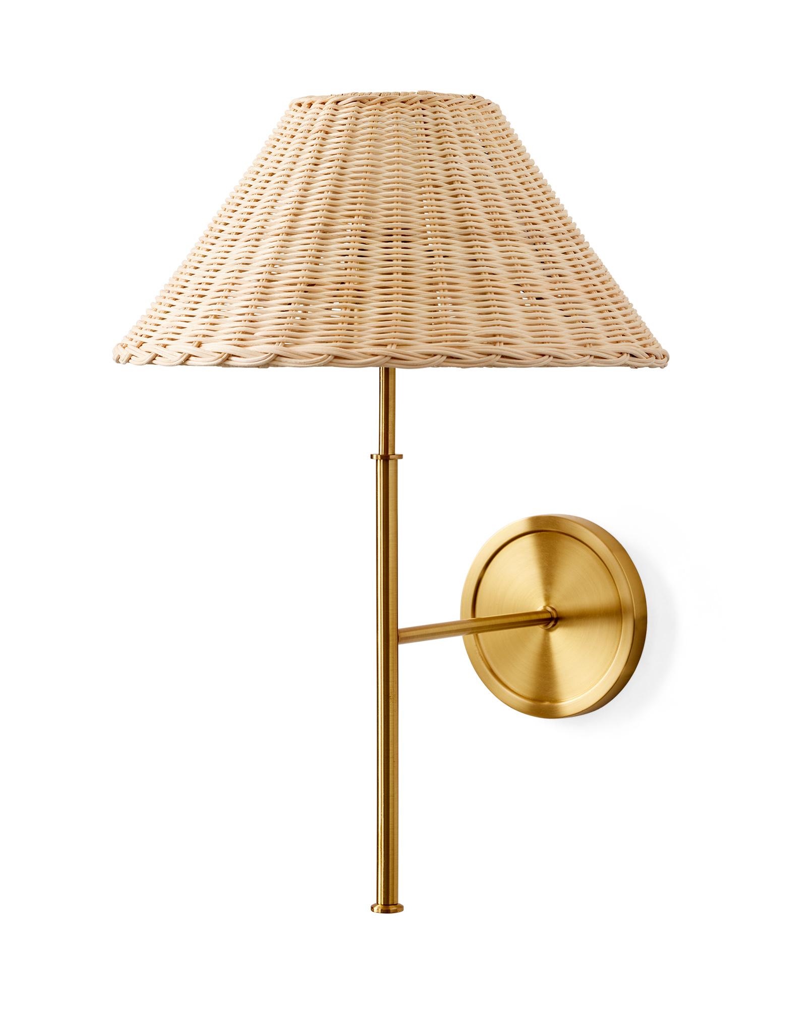 Brookings Sconce - Wicker by Serena & Lily
