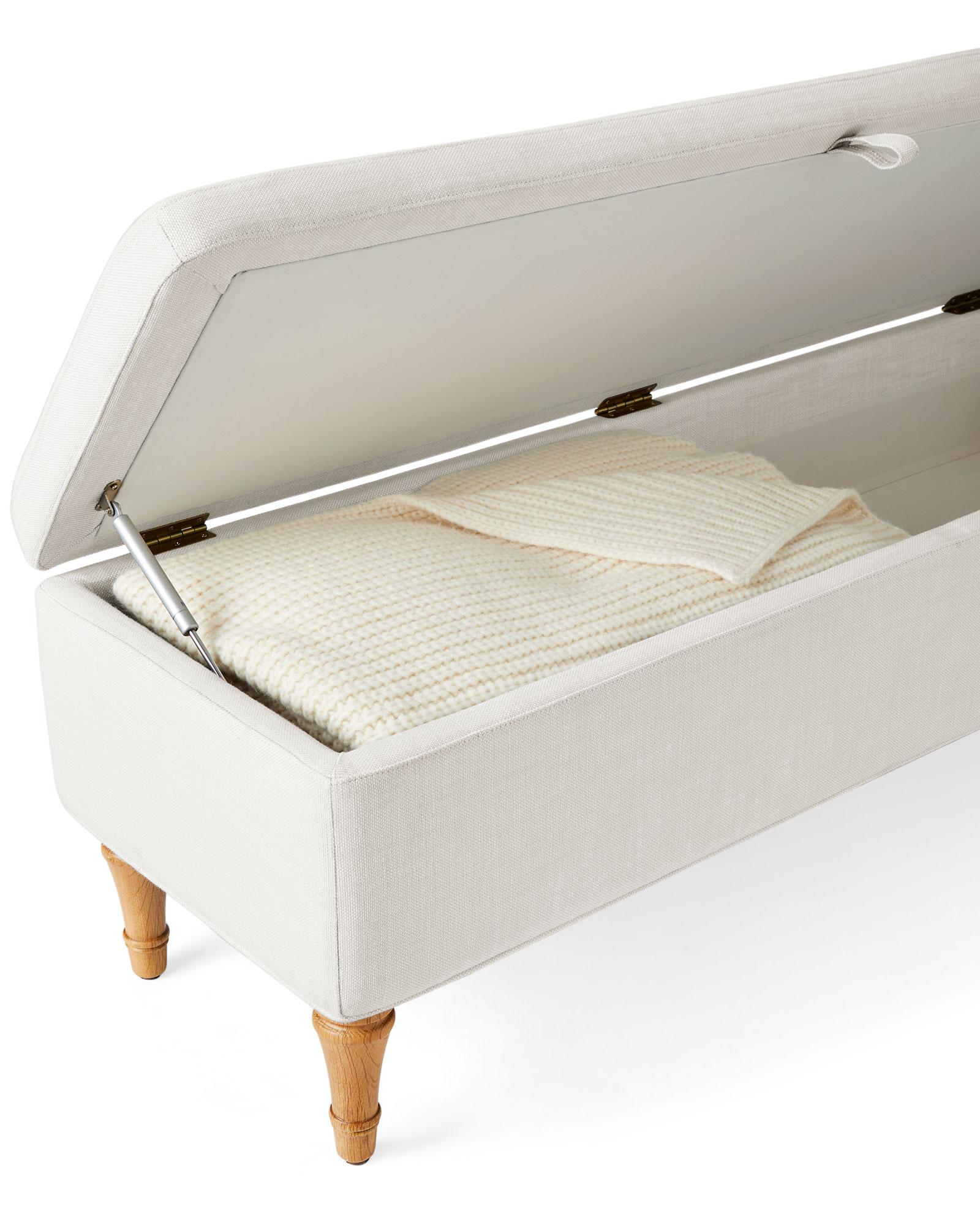 Serena & Lily Stowe Storage Bench - Thumbnail 2