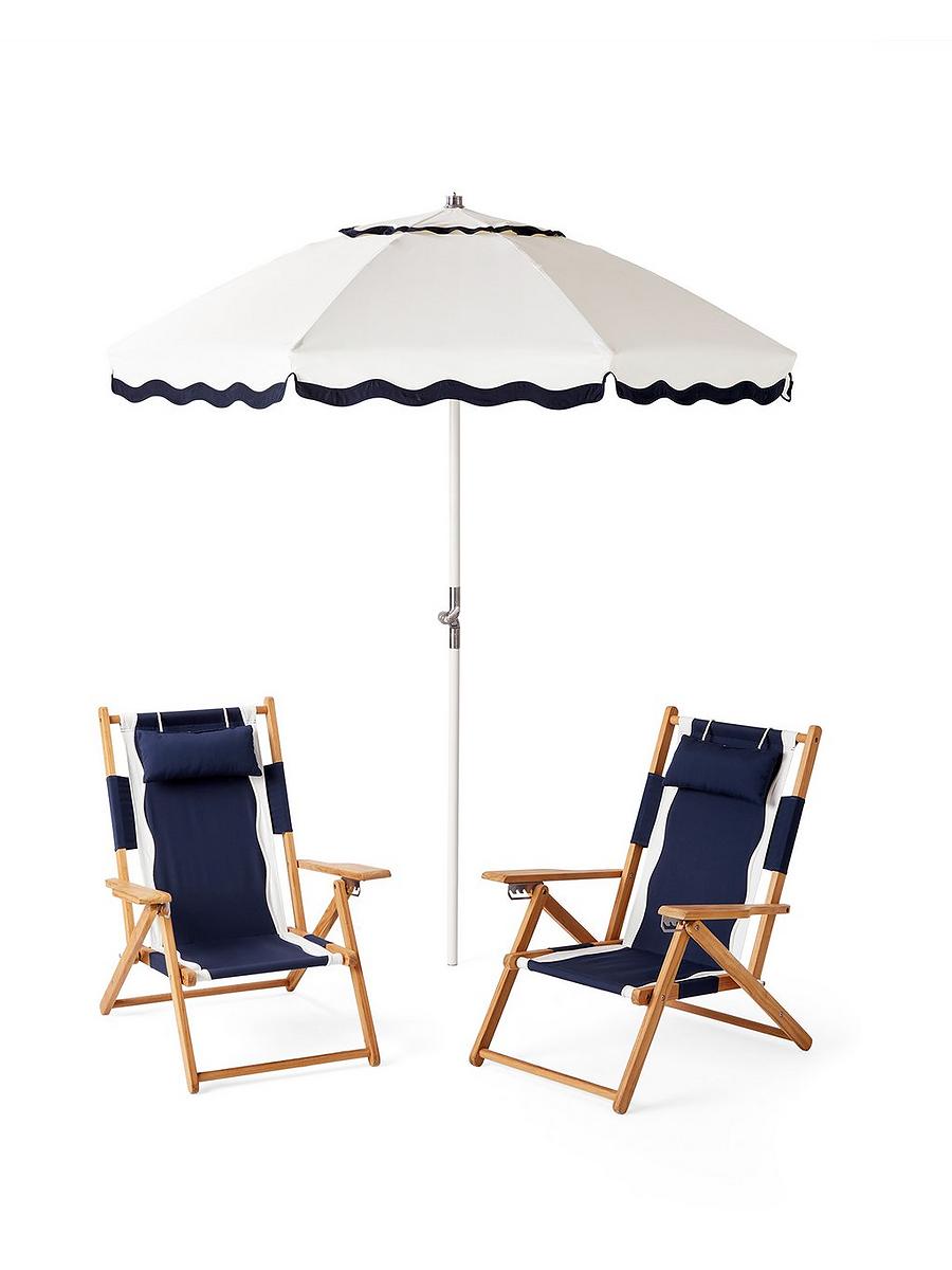 Beach chair and umbrella set sale