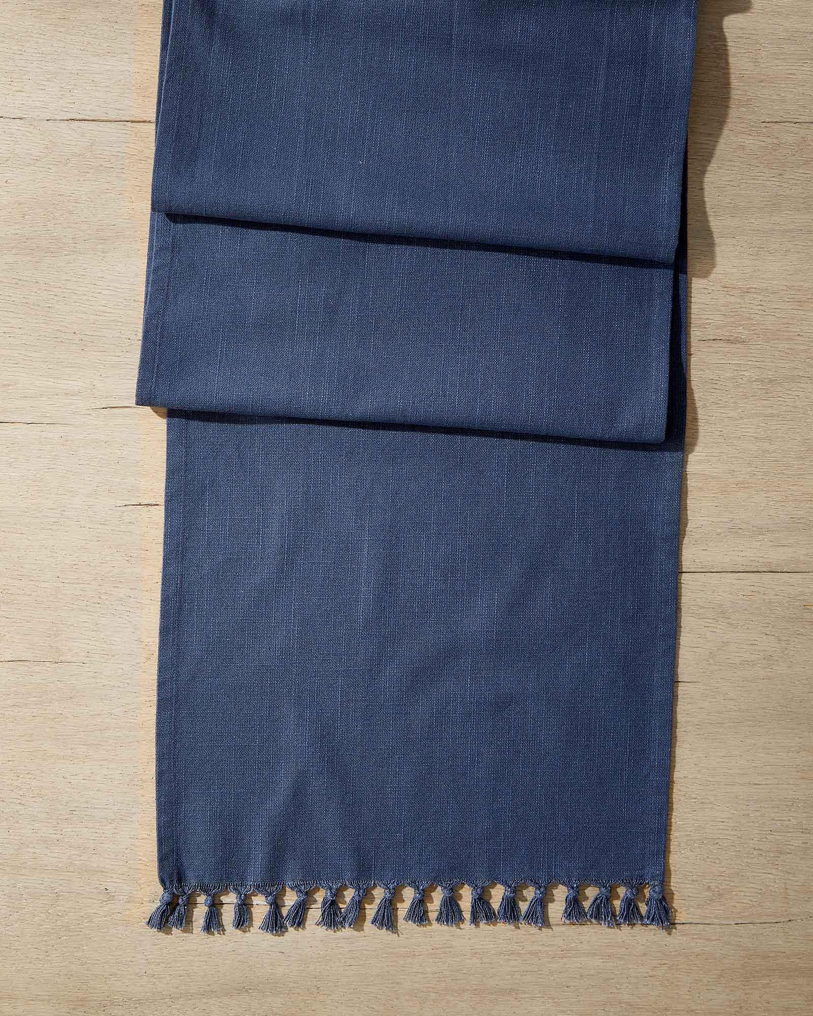 Using Rugs As Table Runners 1232823-Table-Linens-Runner-Fasano-Cotton-Navy-web-2019