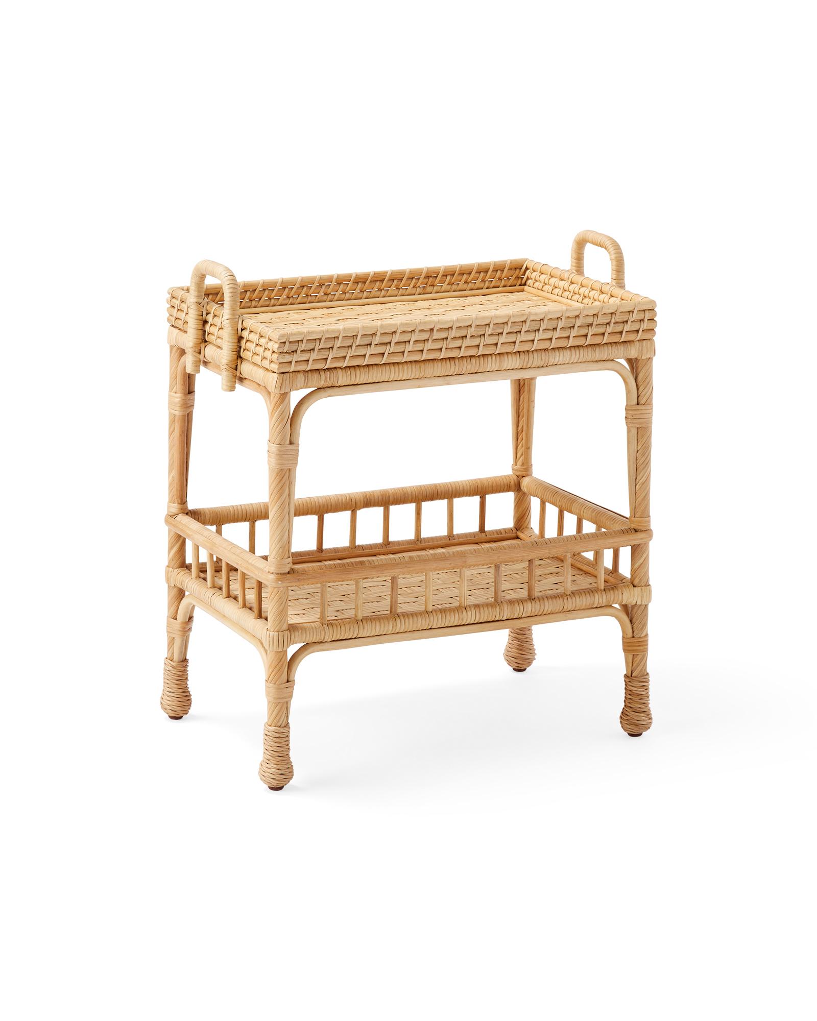 Serena & Lily South Seas Rattan Side Table - Thumbnail 3