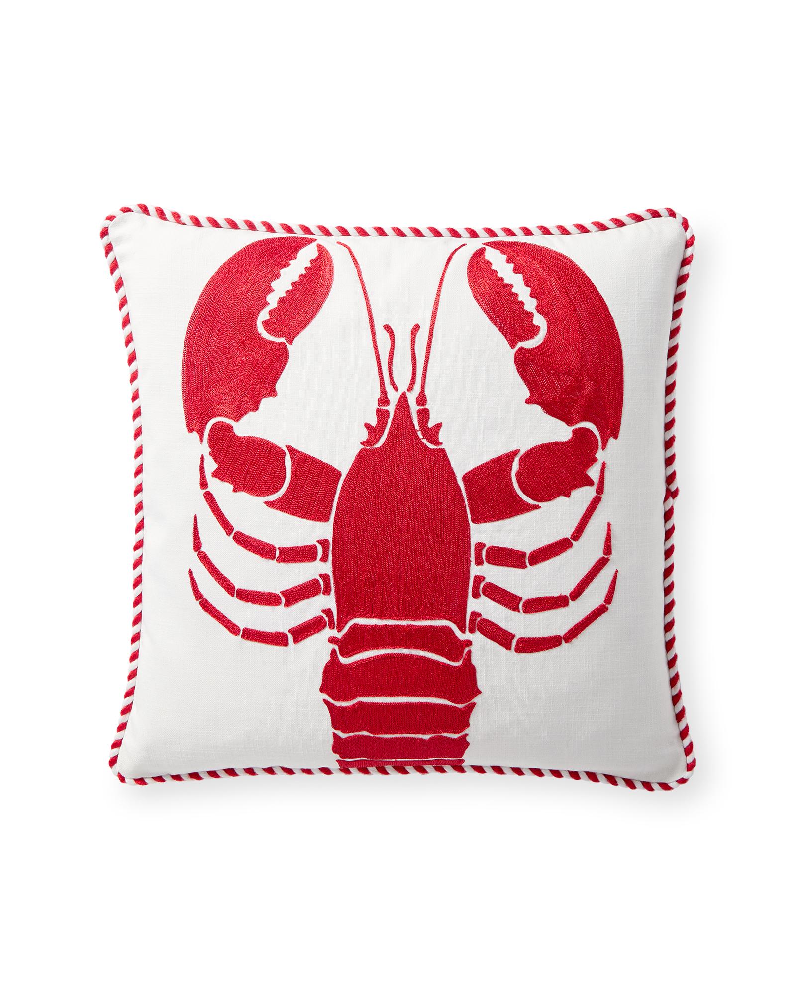 Serena & Lily Embroidered Icon Outdoor Pillow