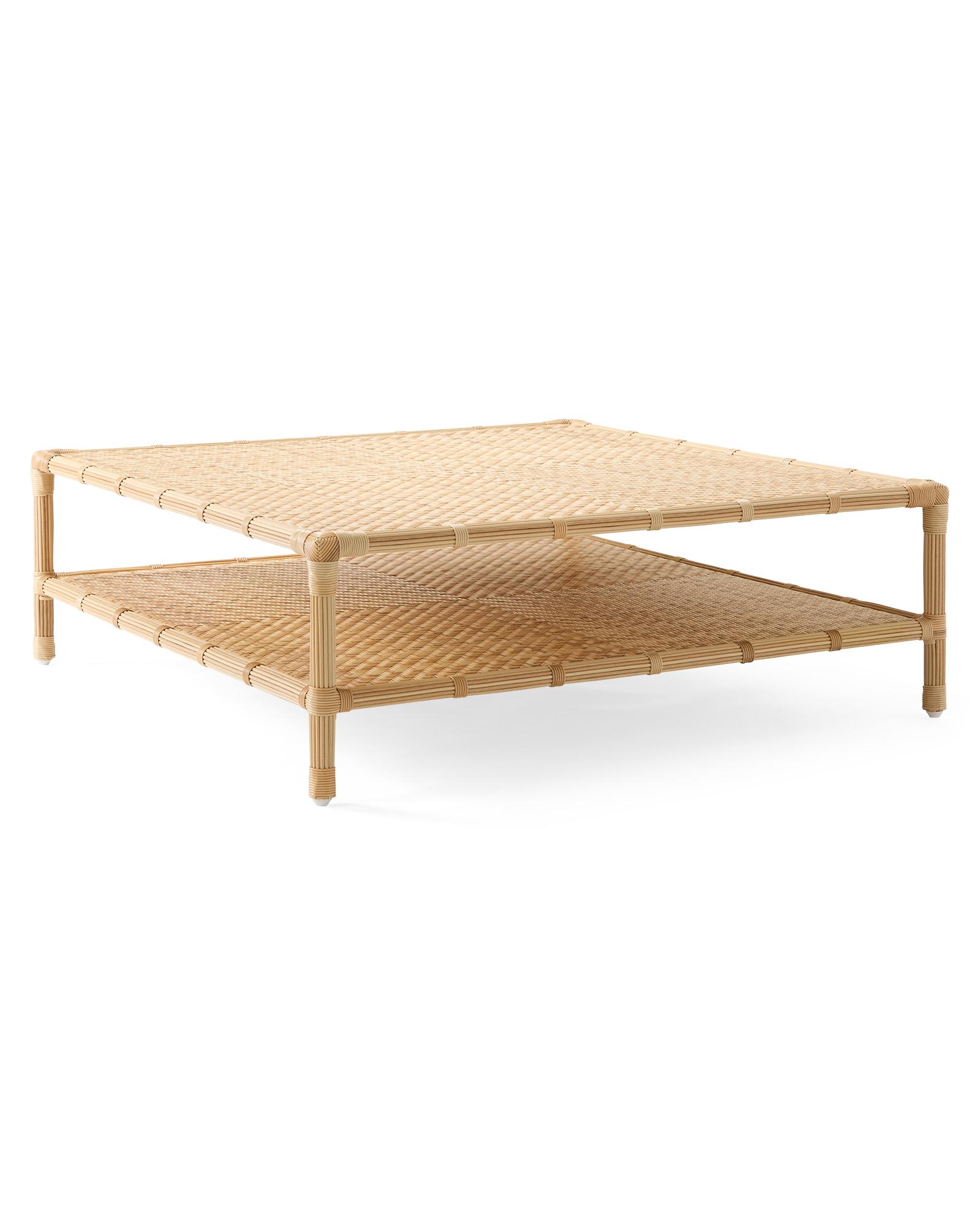 Balboa Rattan Coffee Table | Serena and Lily