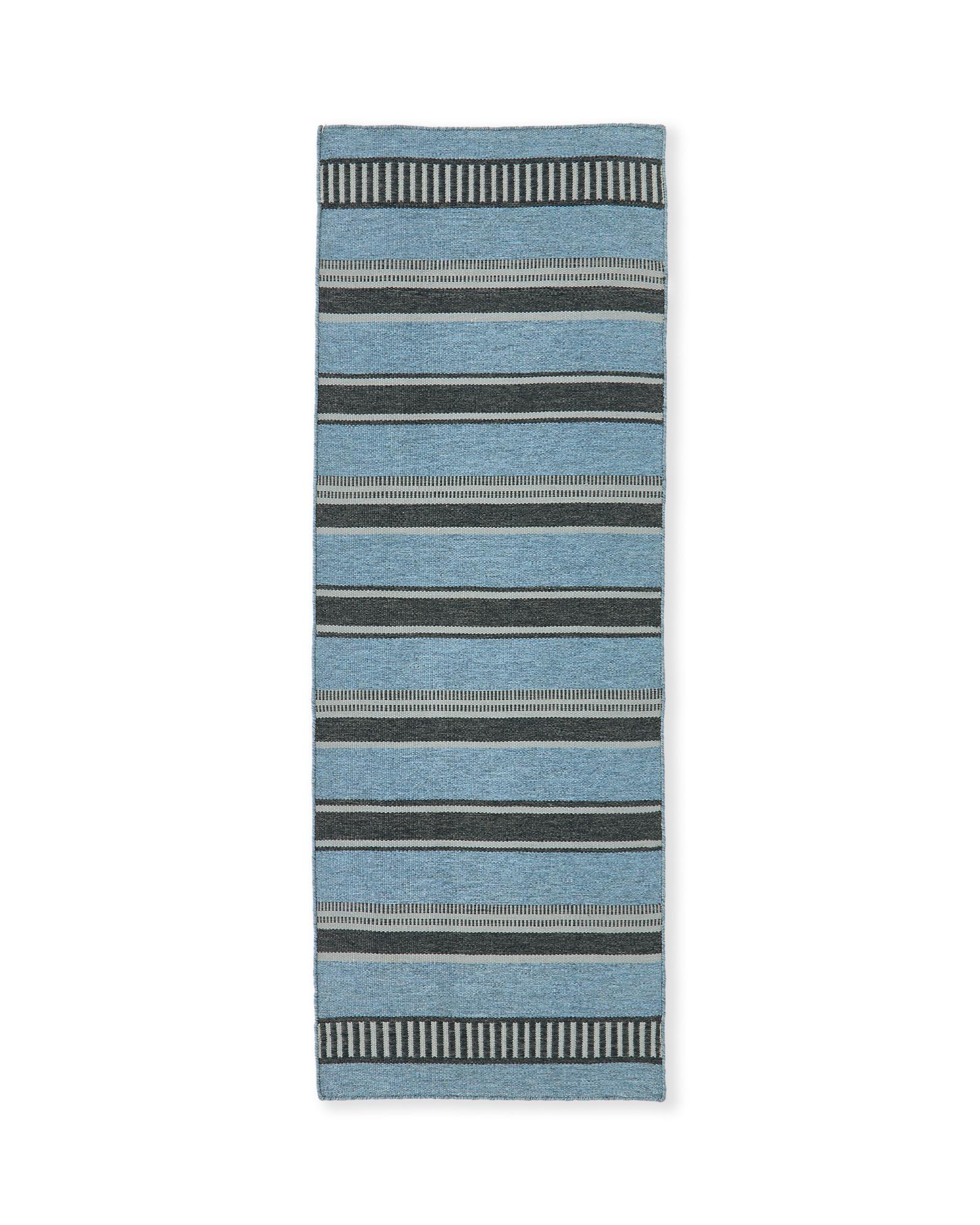 Bacalar Rug - 2.6' x 7', Blue by Serena & Lily