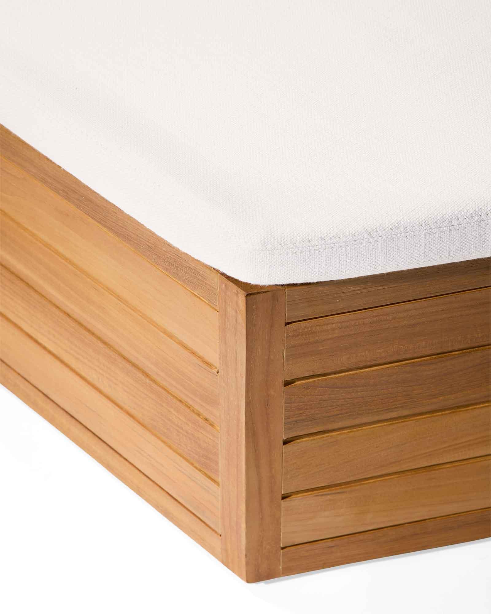 Serena & Lily Tiburon Teak Ottoman - Thumbnail 3