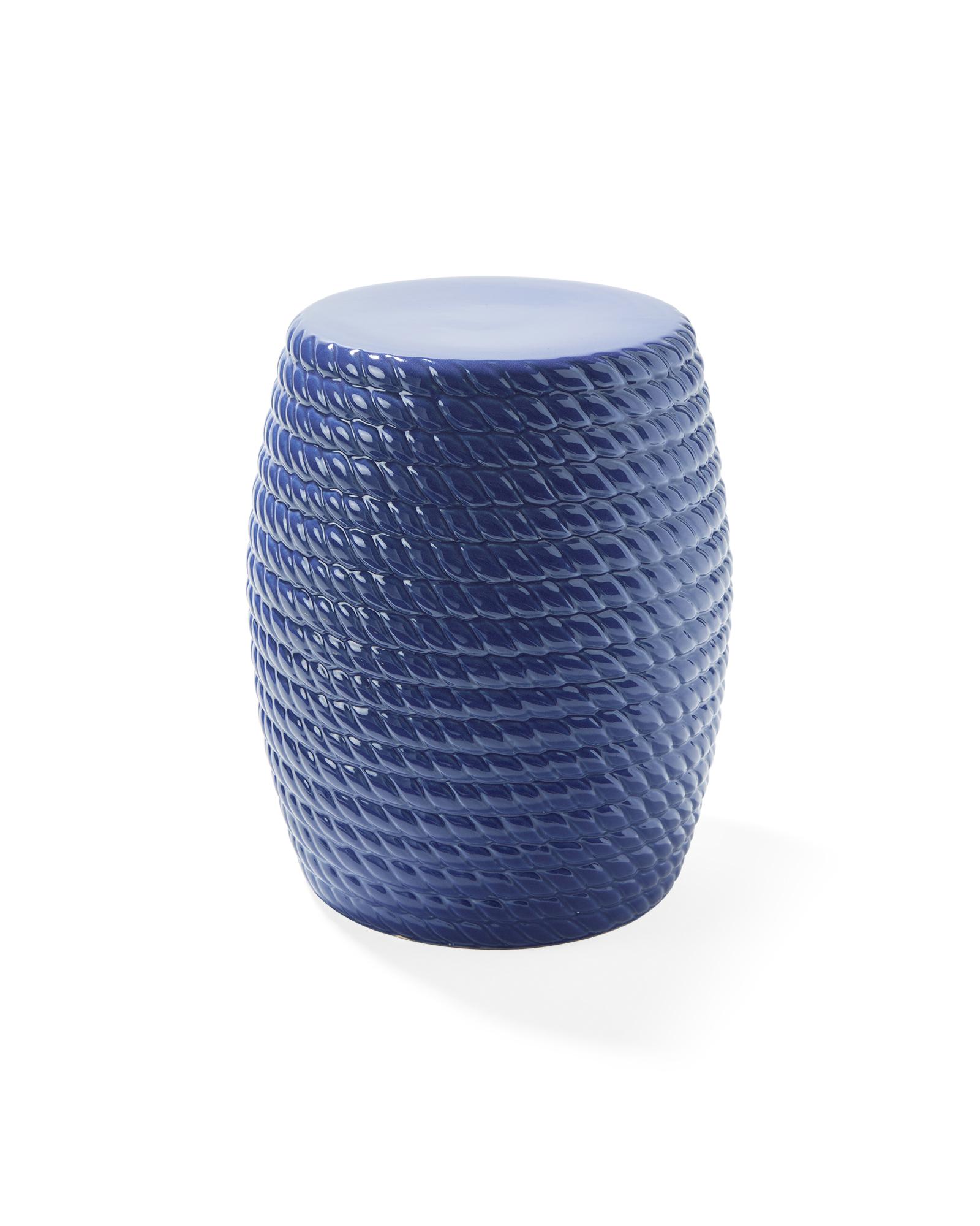 Rope Stool in French Blue