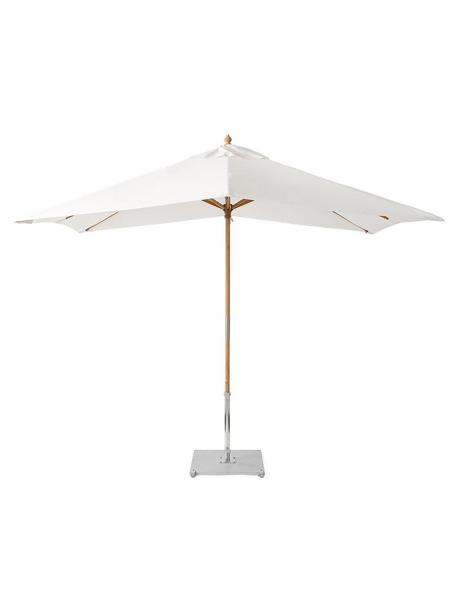 cantilever patio umbrella white Polaris 13-Foot with Base - Treasure Garden Commer UV resistant Westin Outdoor 94 inch White