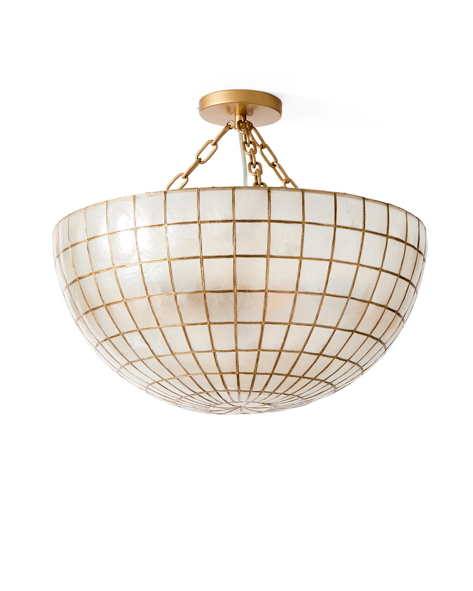 Capiz Tiled Flush Mount | Serena and Lily