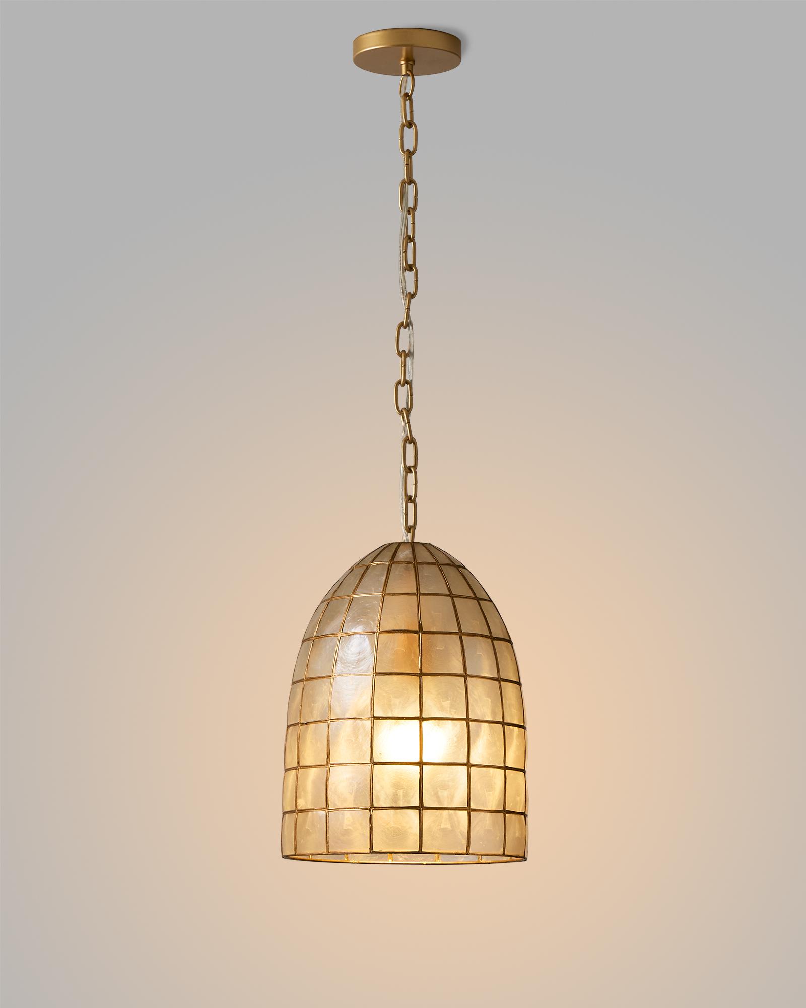 Serena & Lily Capiz Tiled Pendant - Thumbnail 2