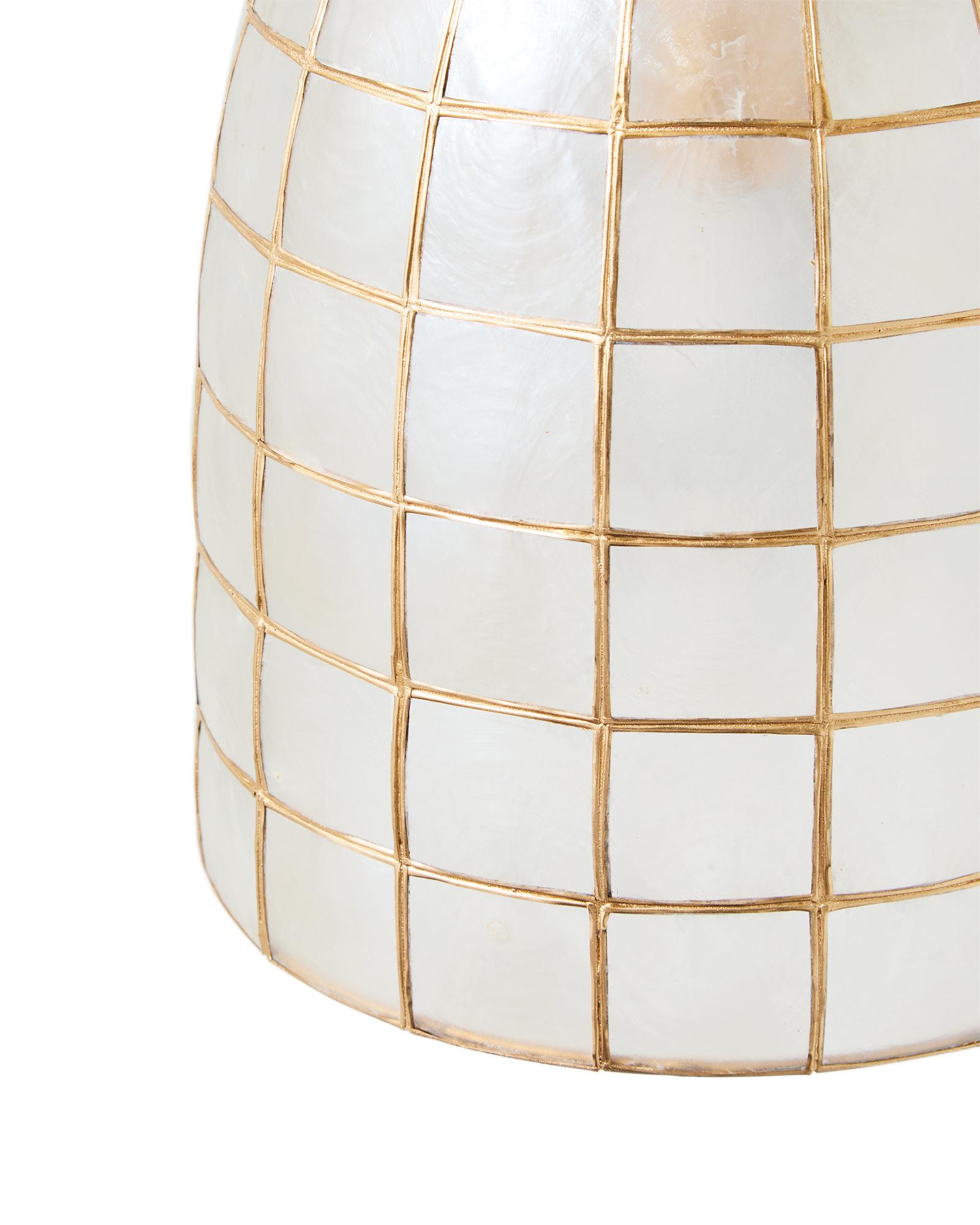 Serena & Lily Capiz Tiled Pendant - Thumbnail 4