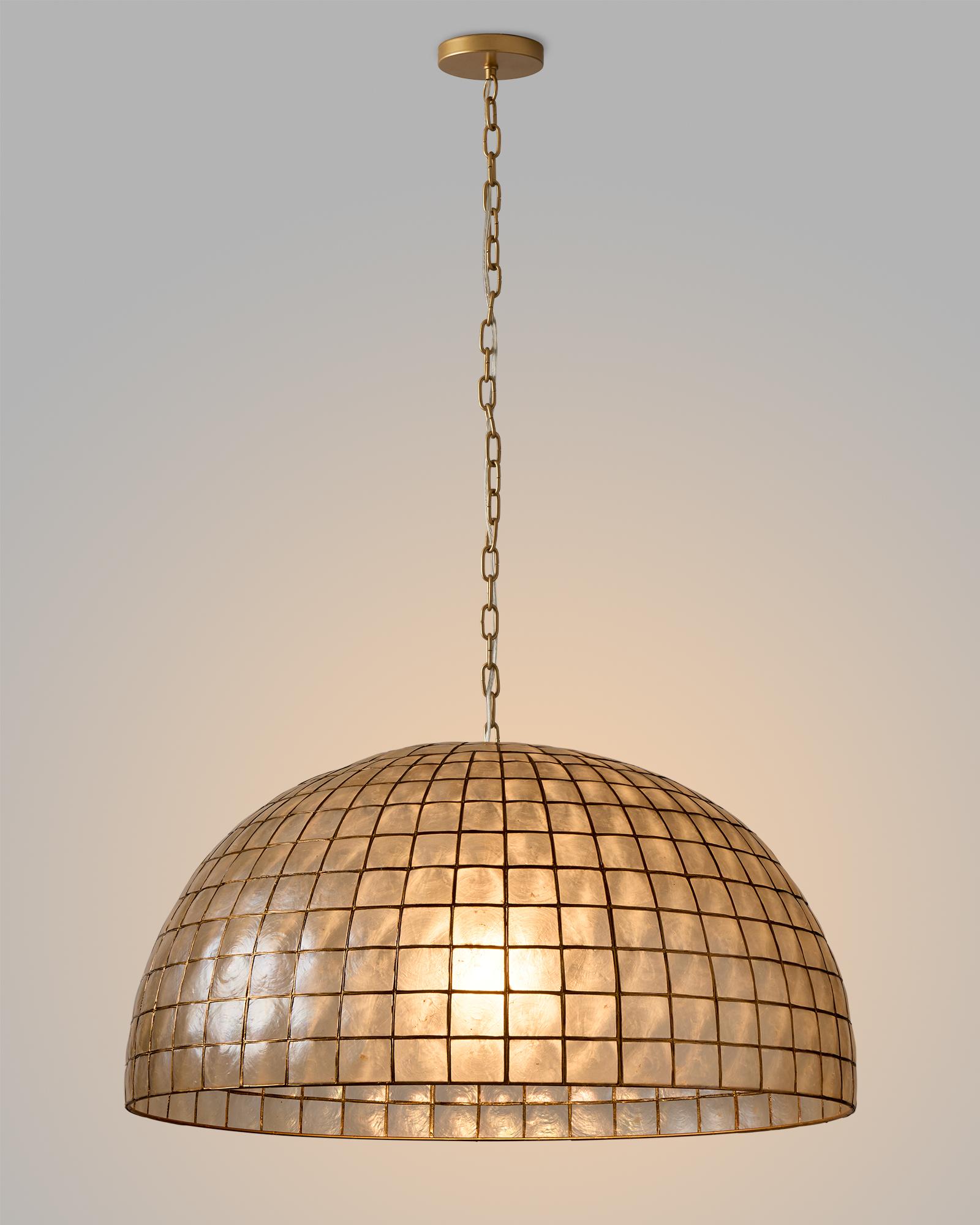 Serena & Lily Capiz Tiled Pendant