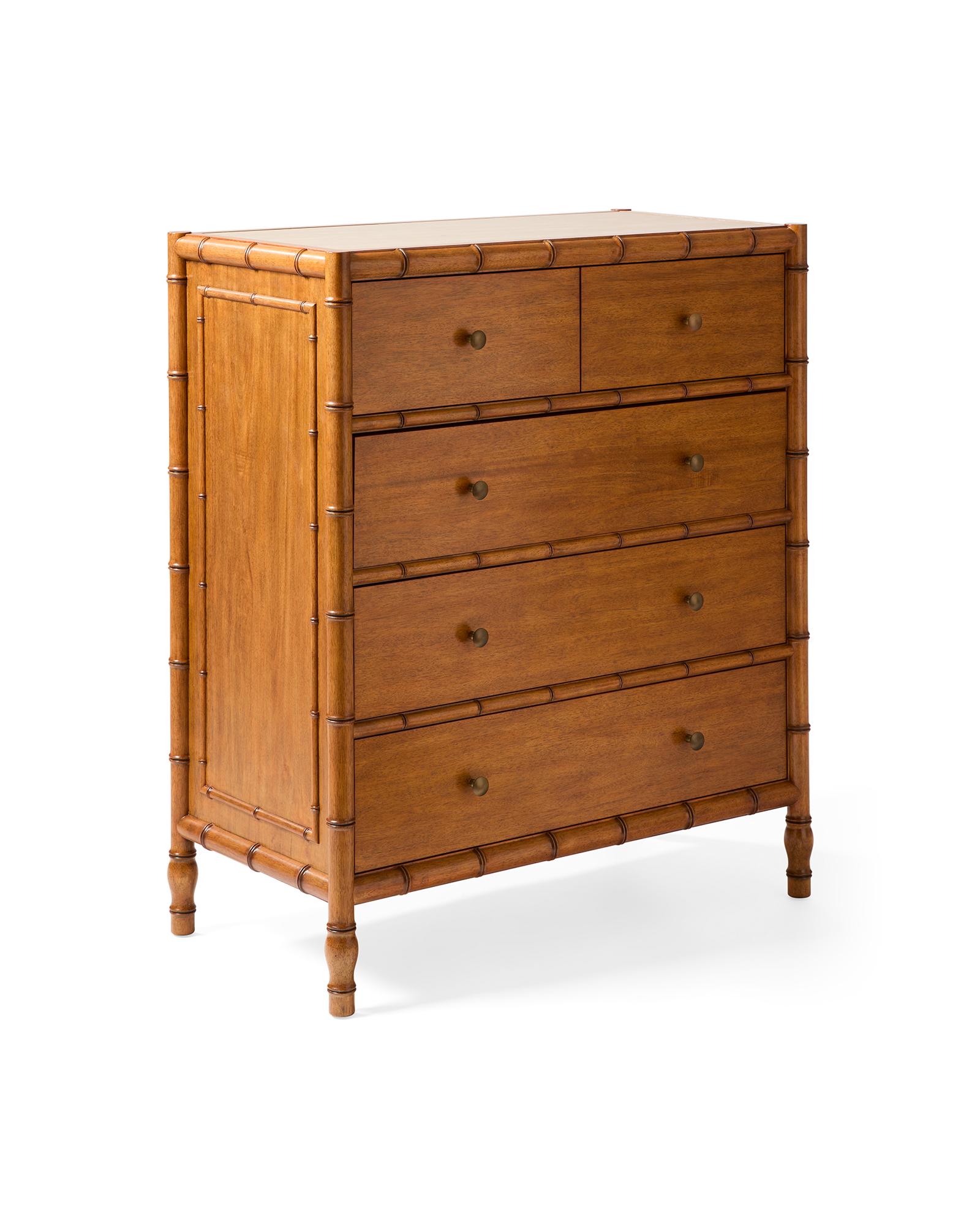 Ravello Dresser – Tall 5-Drawer – Antique Honey | Serena & Lily