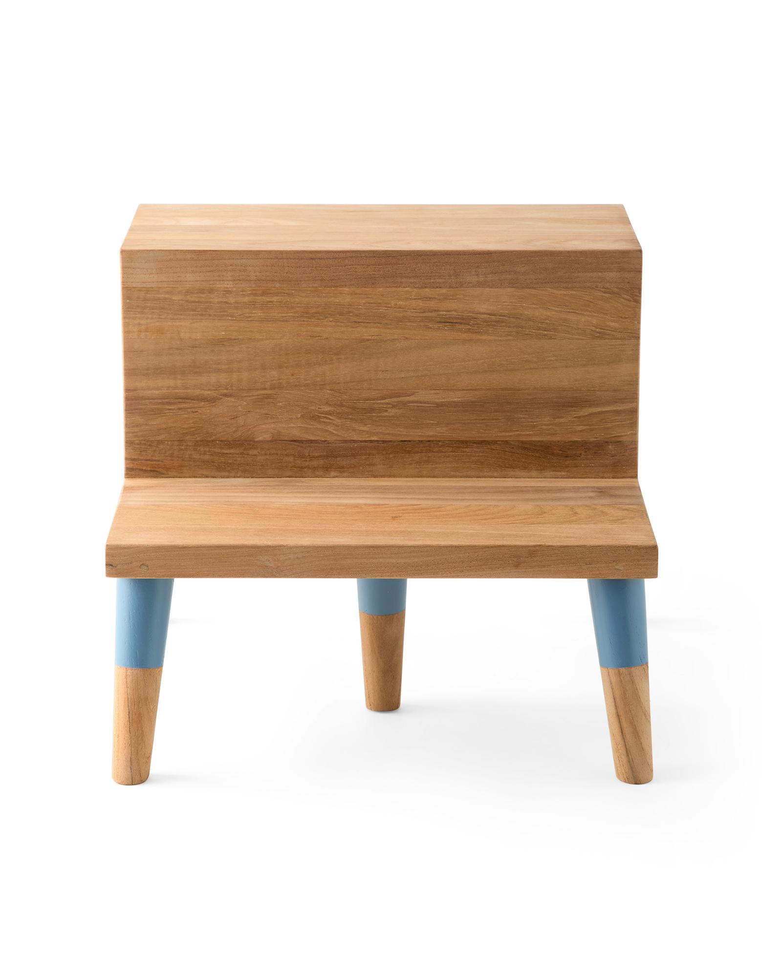 Serena & Lily Teak Step Stool - Thumbnail 2
