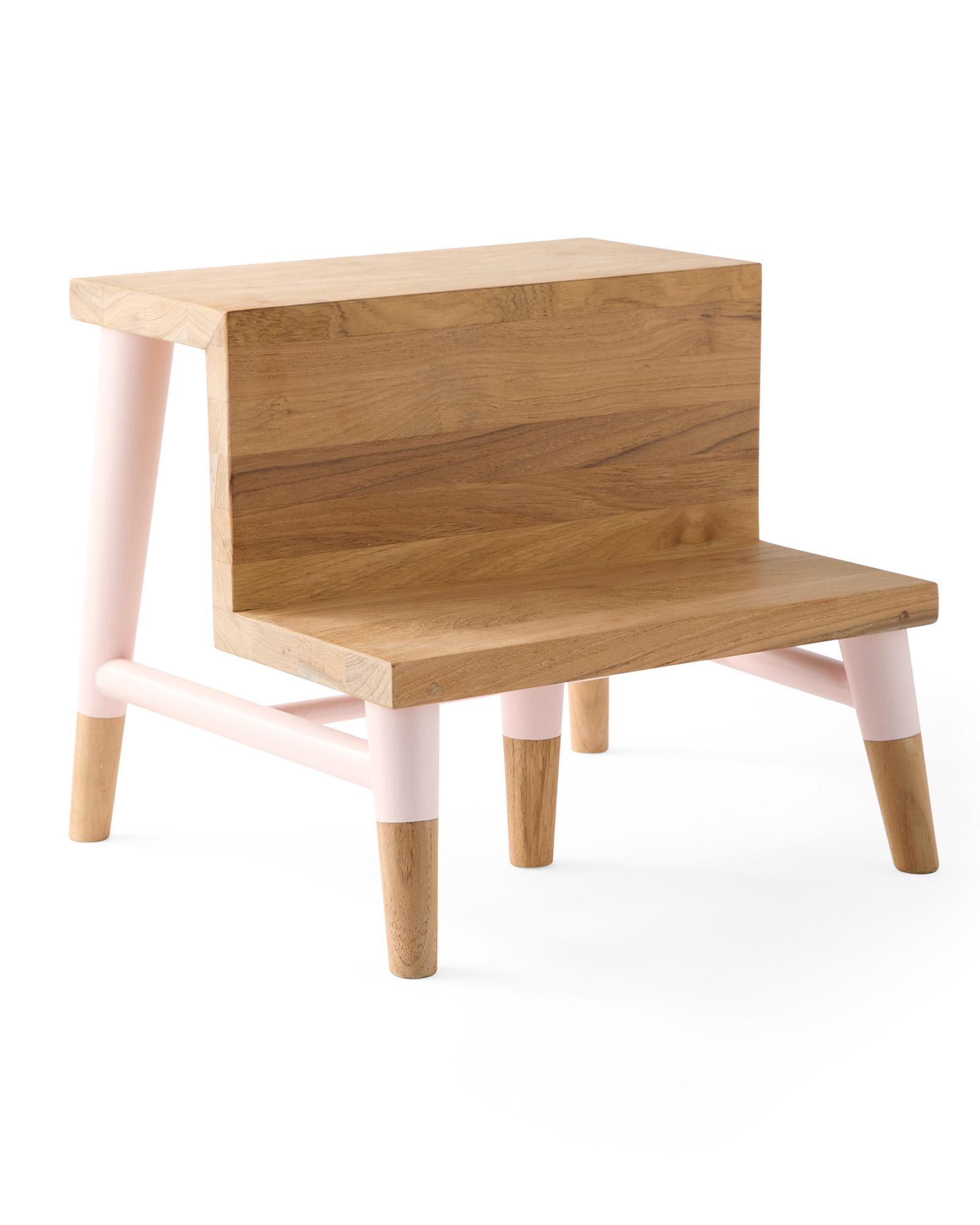 Serena & Lily Teak Step Stool - Thumbnail 3