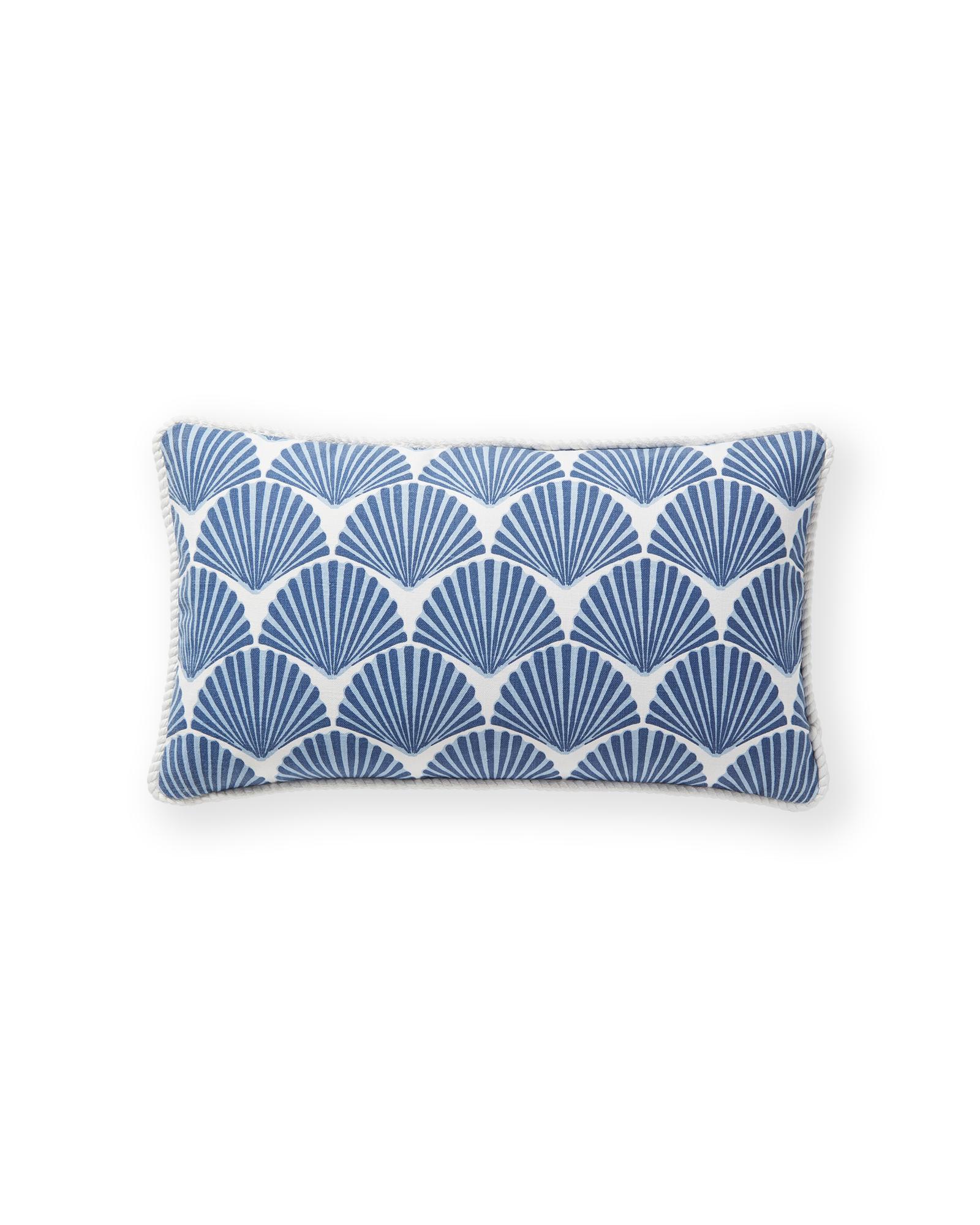 Sandbar Outdoor Pillow Cover - 12" x 21", French Blue by Serena & Lily