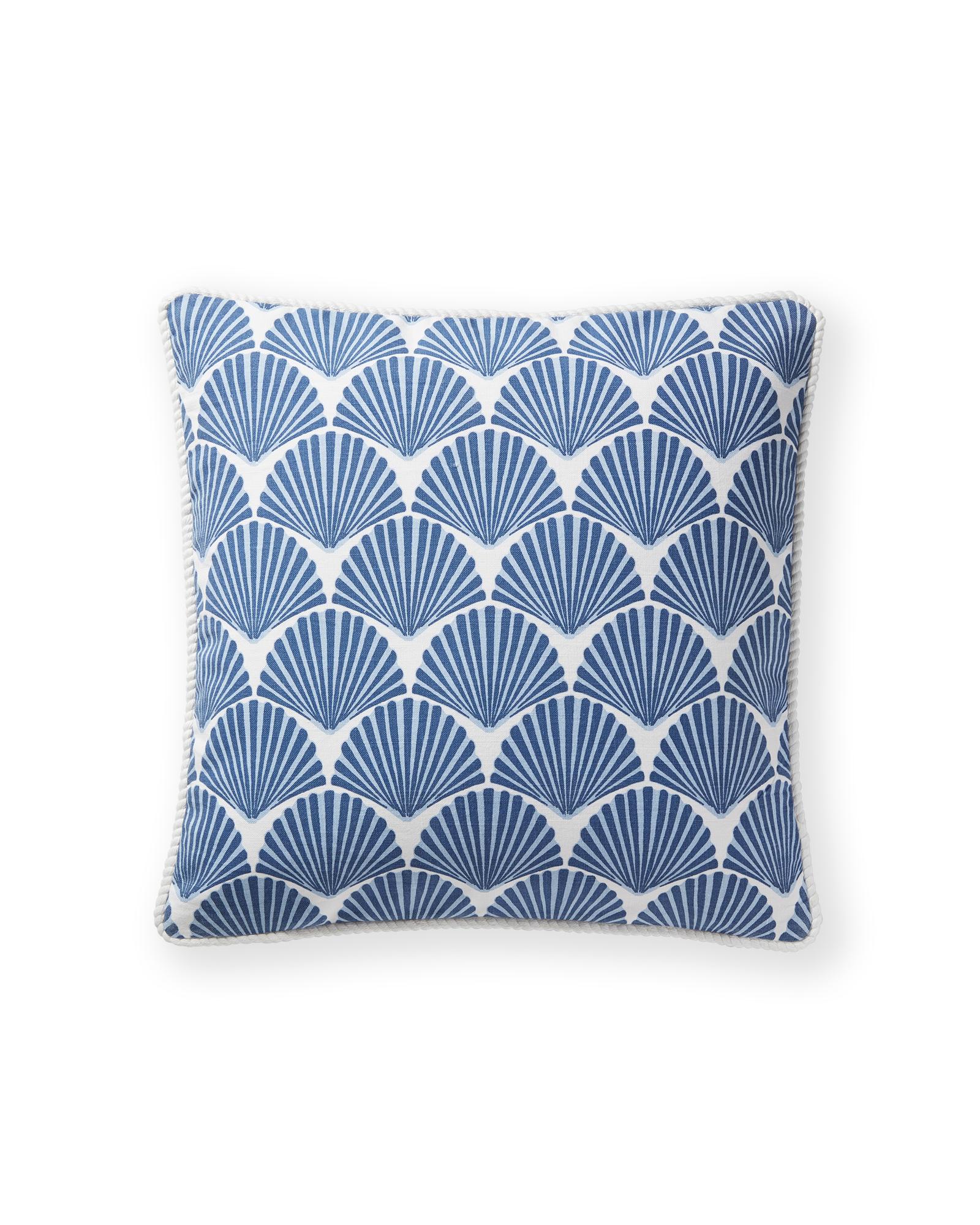 Sandbar Outdoor Pillow Cover - 20" SQ, French Blue by Serena & Lily