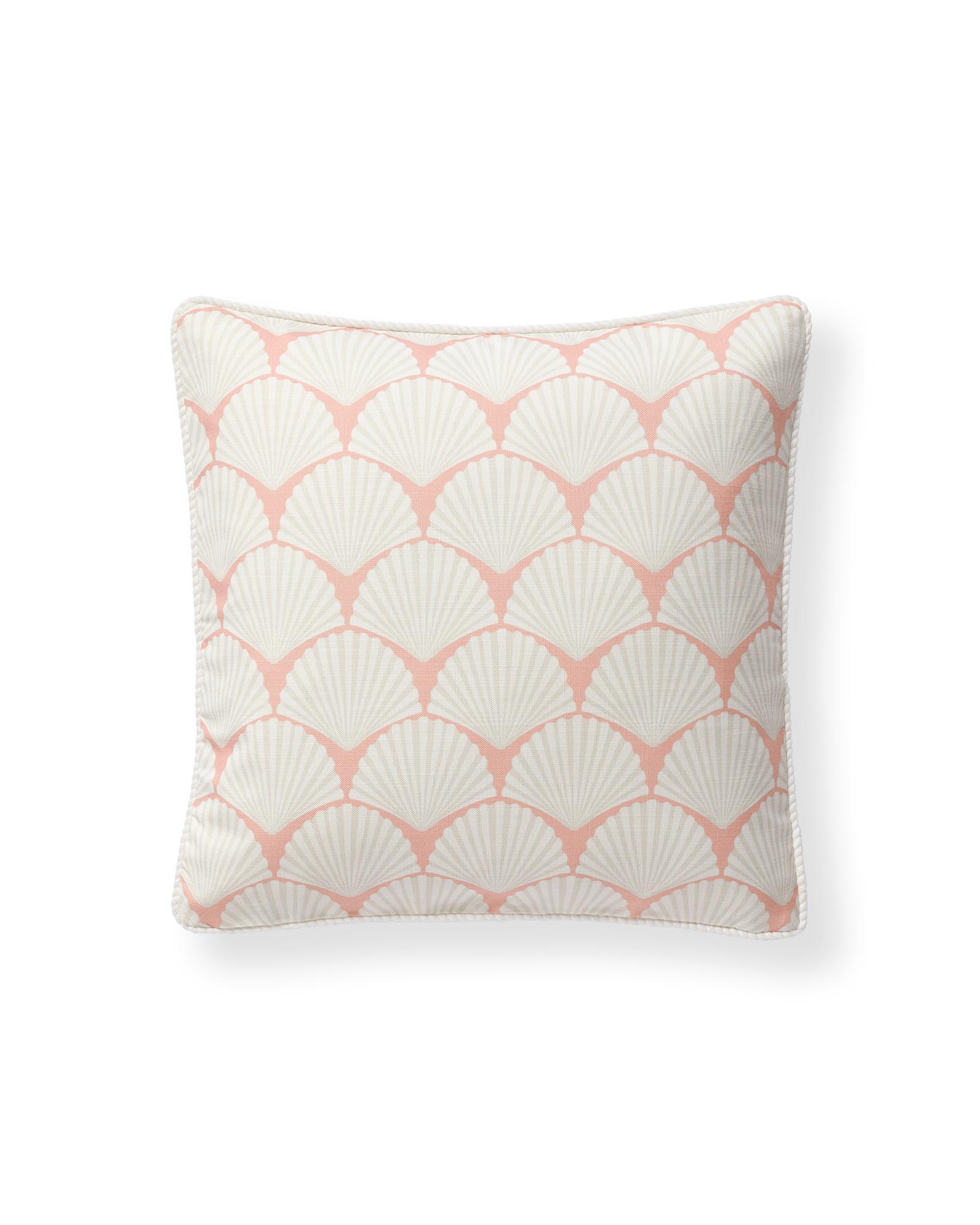 Sandbar Outdoor Pillow Cover - 20" SQ, Seashell/Sea Salt by Serena & Lily