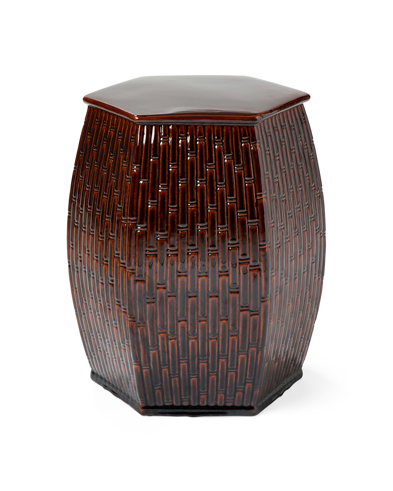 tobacco leaf garden stool Bamboo Garden Stool