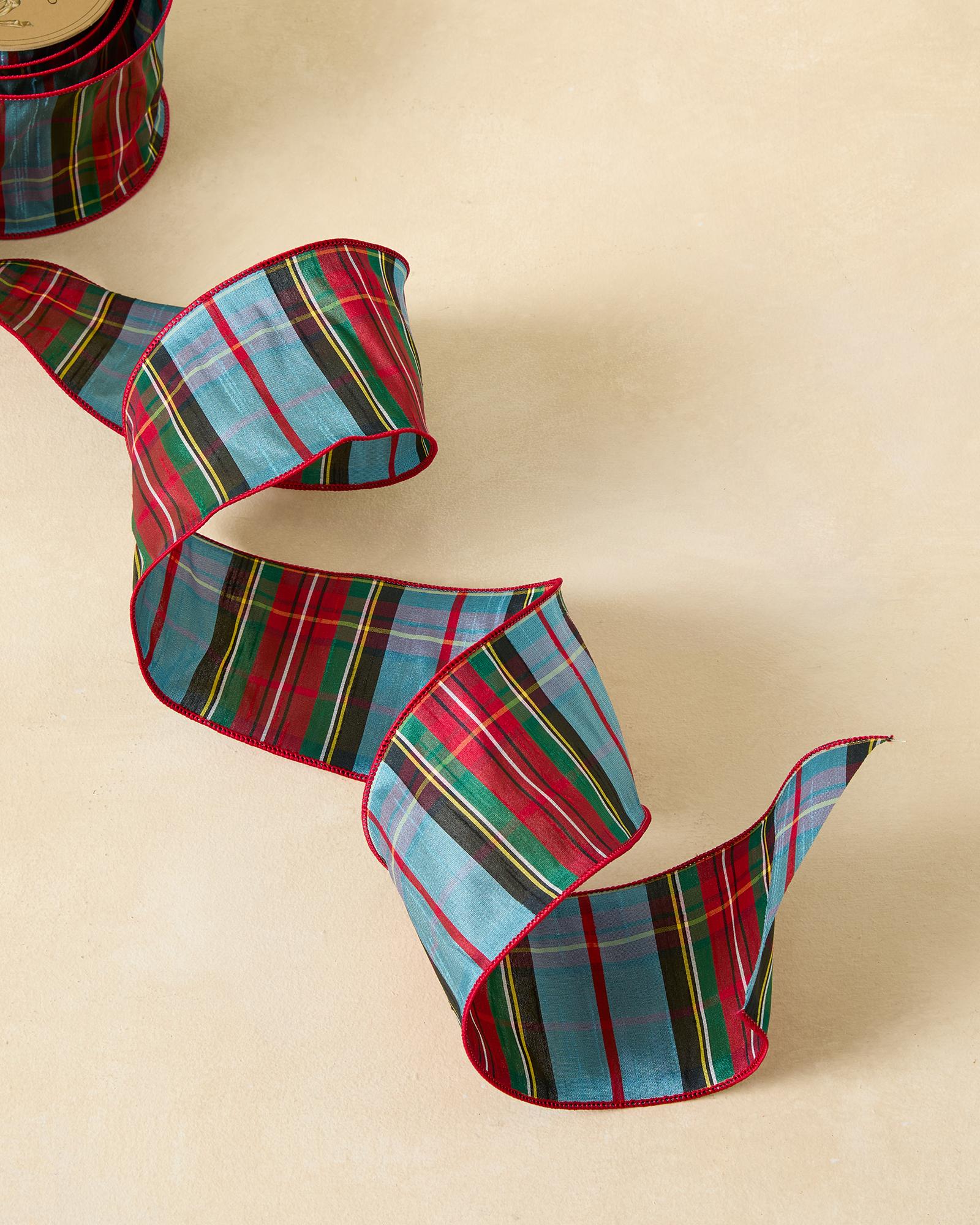 1405274-holiday-decorative-ribbon-plaid-multi-4-inch-web-1132-SH