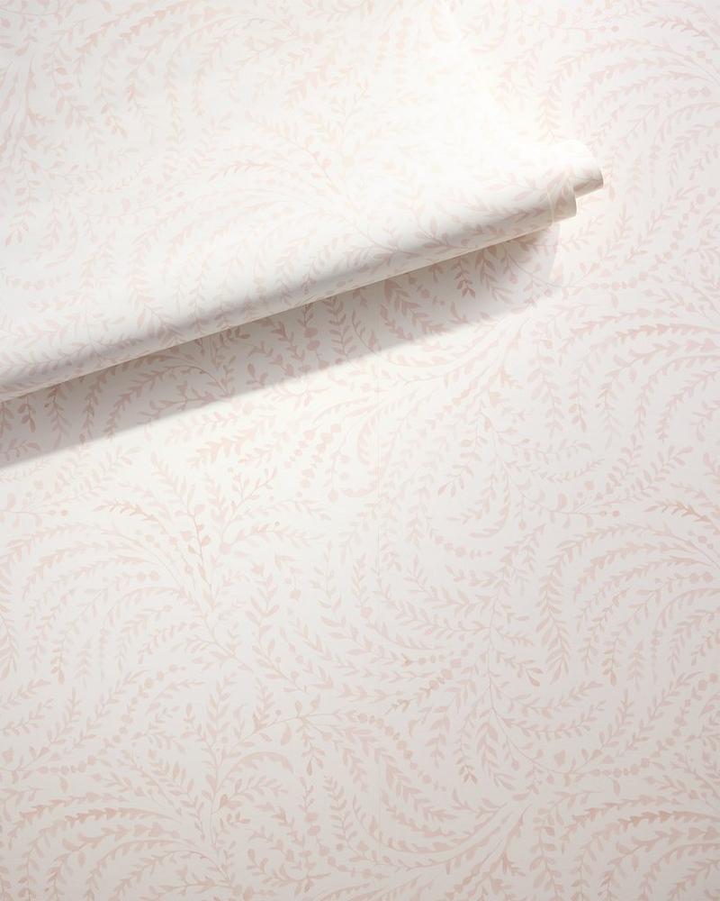 Priano wallpaper in Pink Sand and White