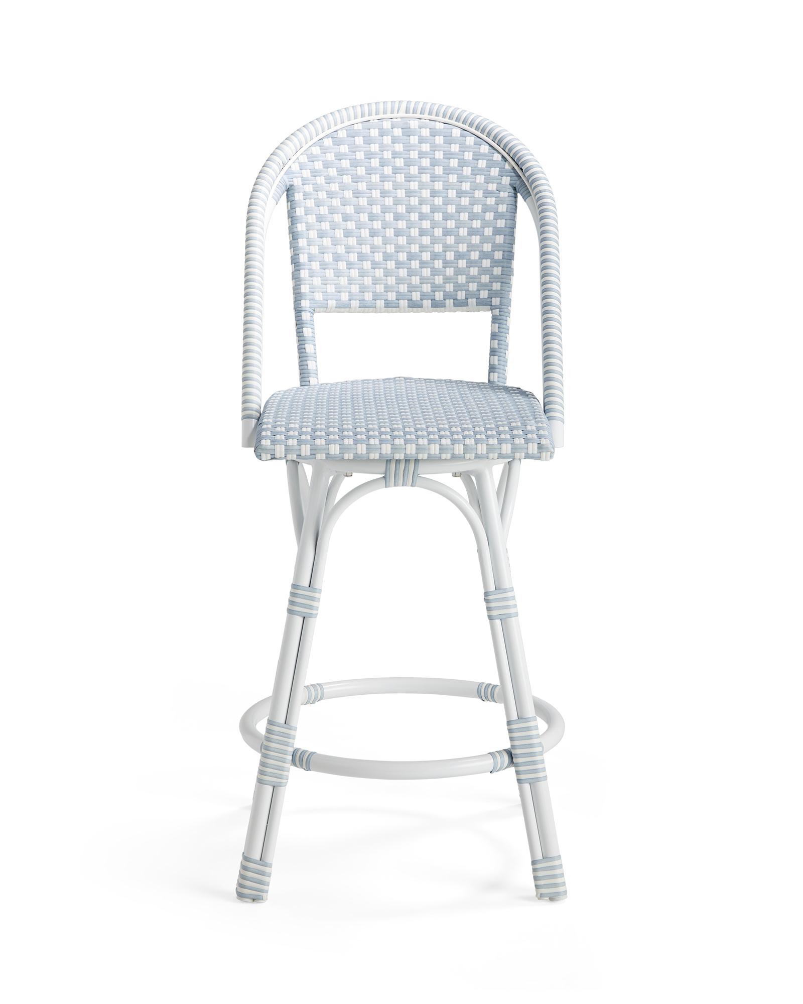 Serena & Lily Riviera Swivel Stool - Thumbnail 4