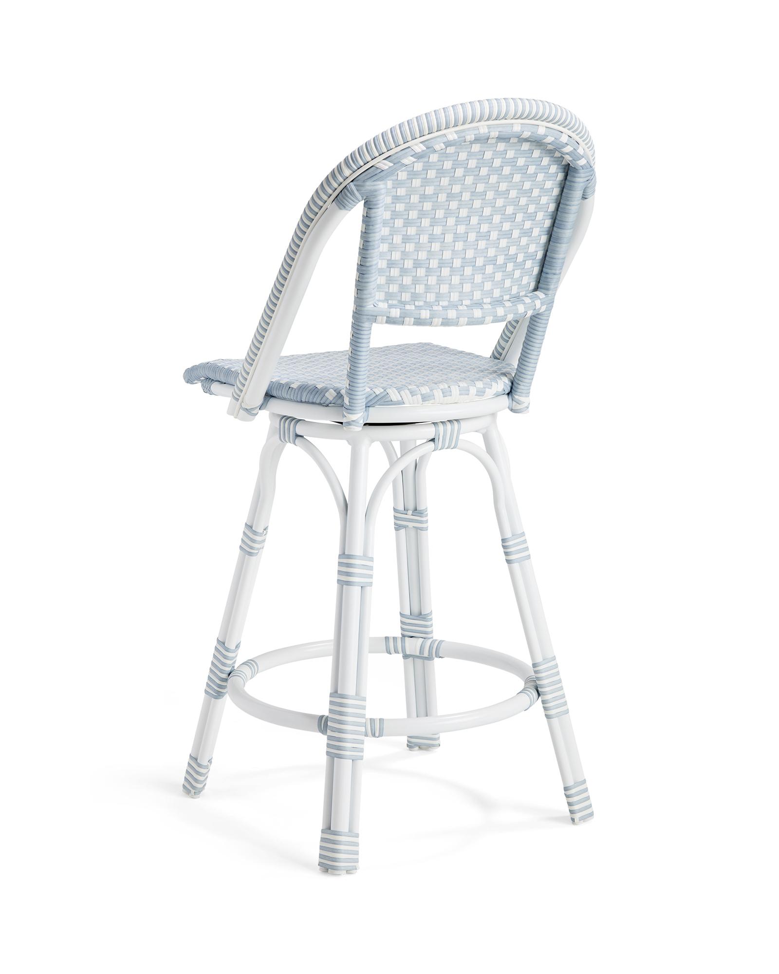 486882-Outdoor-Dining-Counter-Stool-Riviera-Swivel-White-Coastal-Blue ...