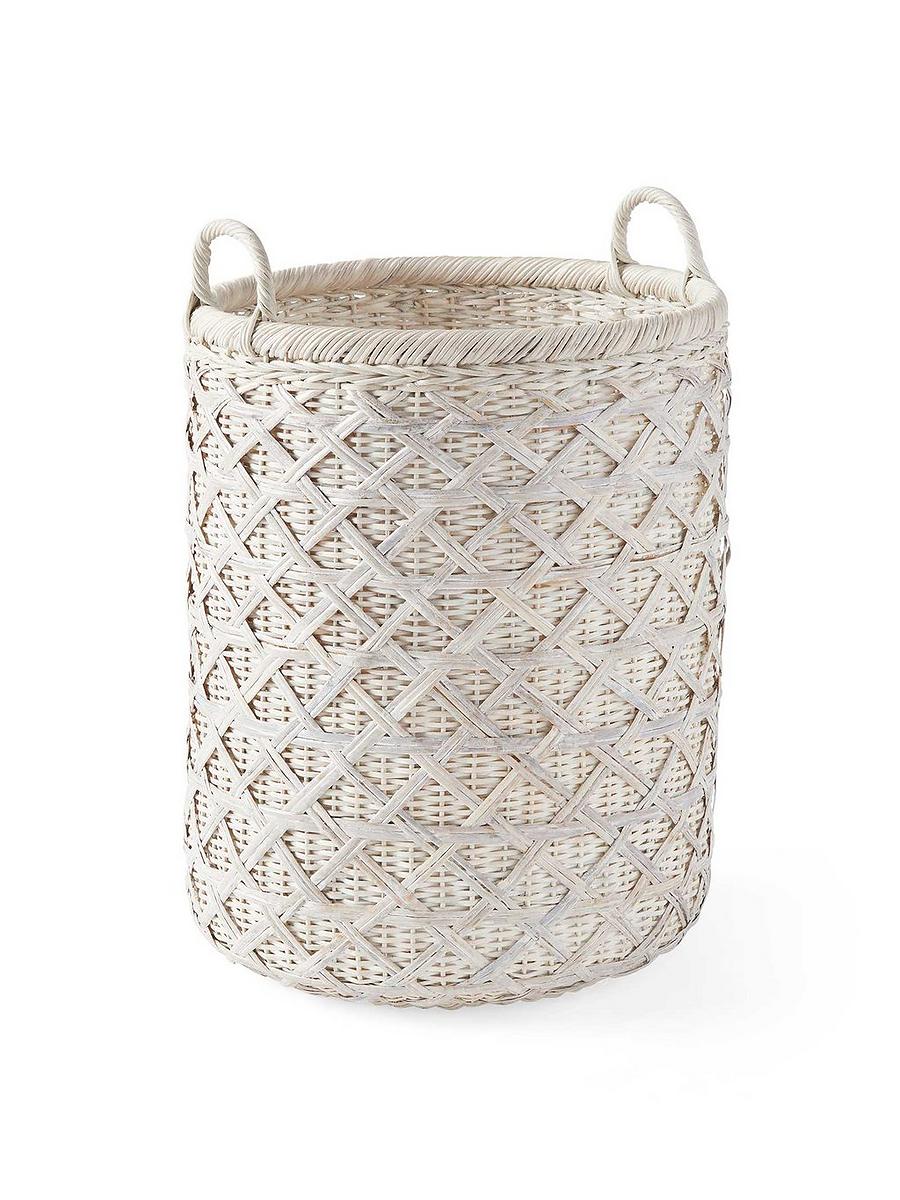 Tall basket for discount blankets