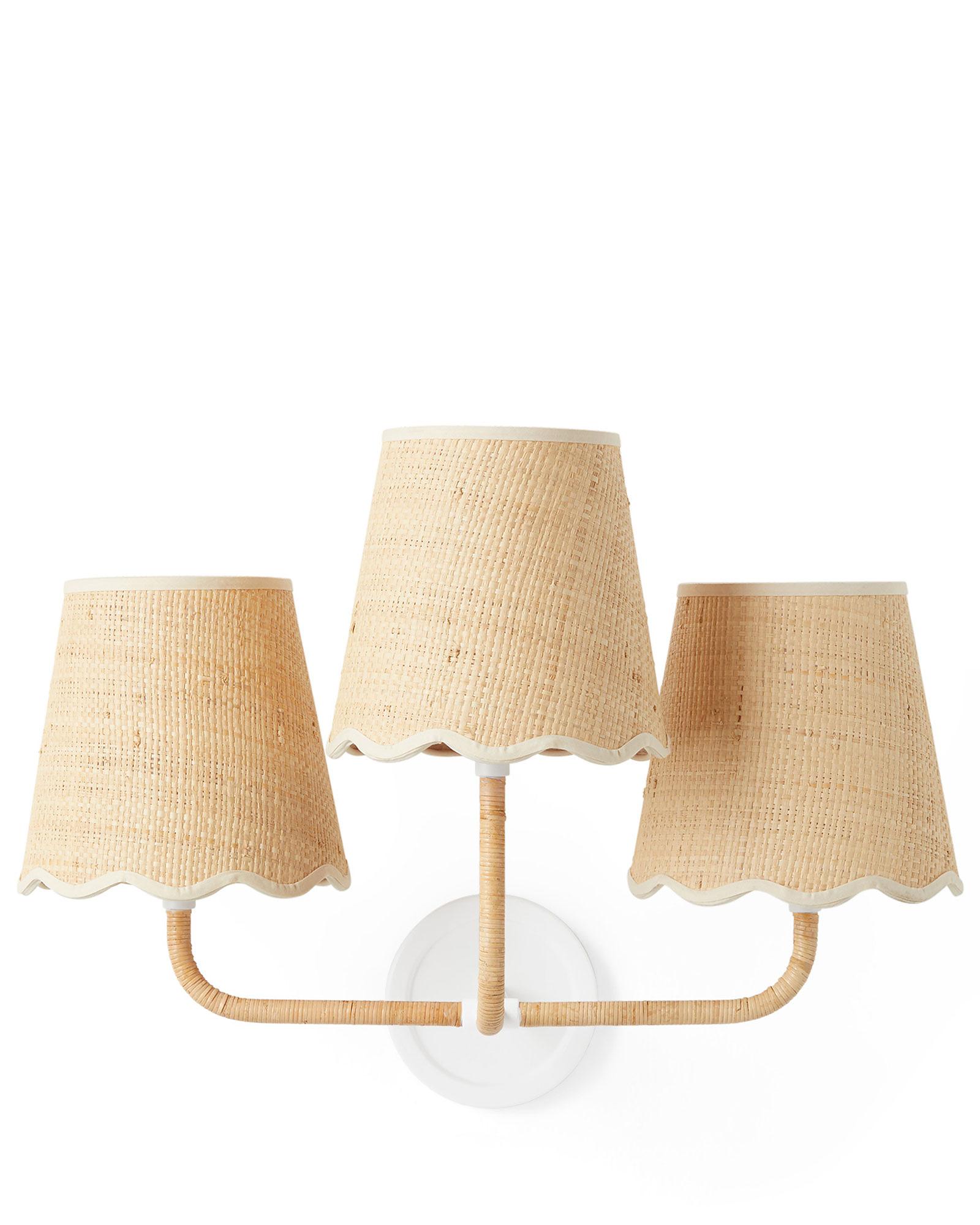 Larkspur Triple Sconce