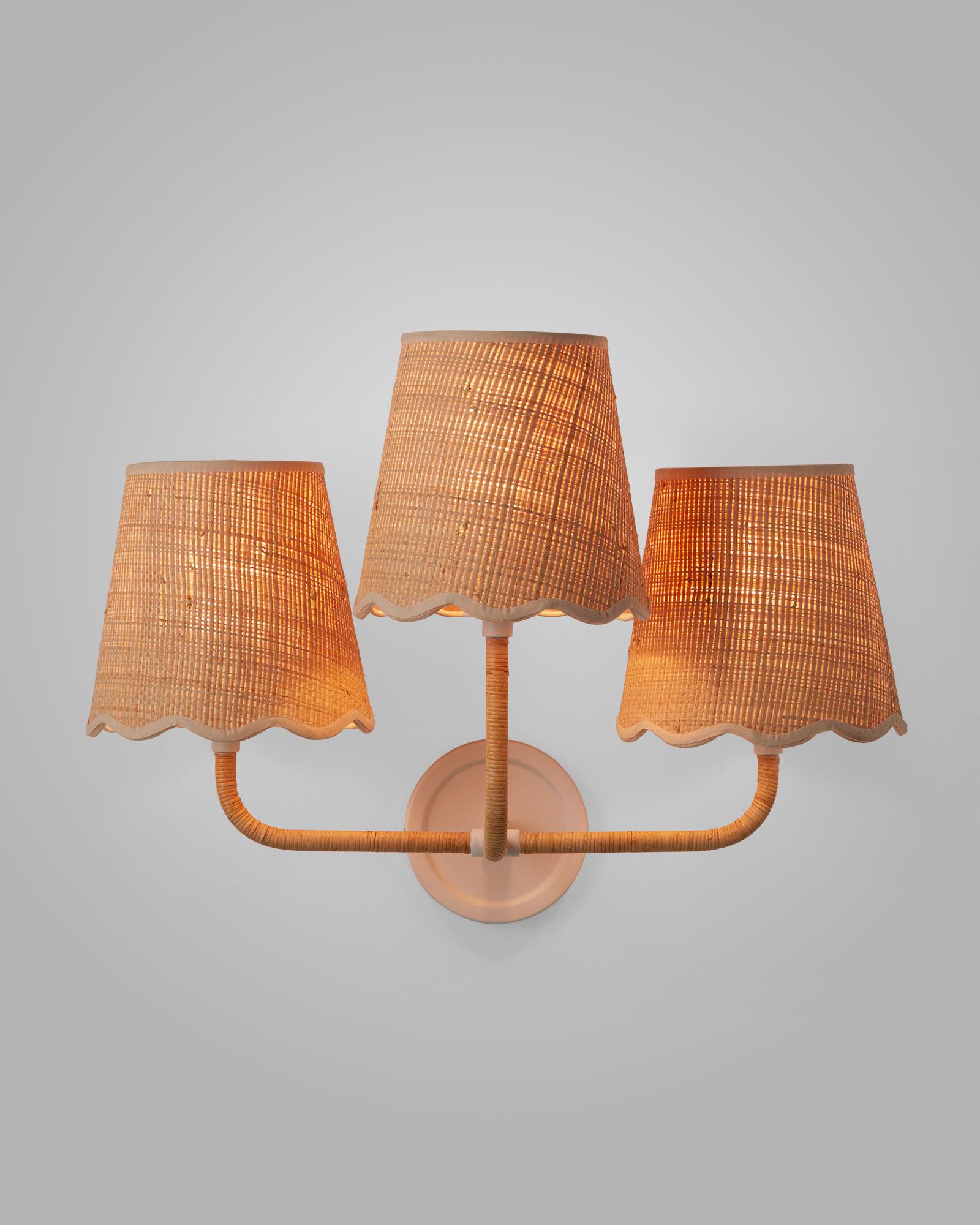 Larkspur Triple Sconce