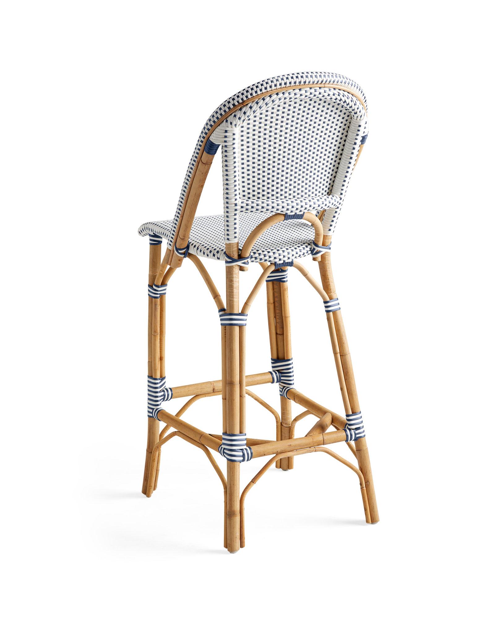 Serena & Lily Riviera Rattan Stools - Thumbnail 2