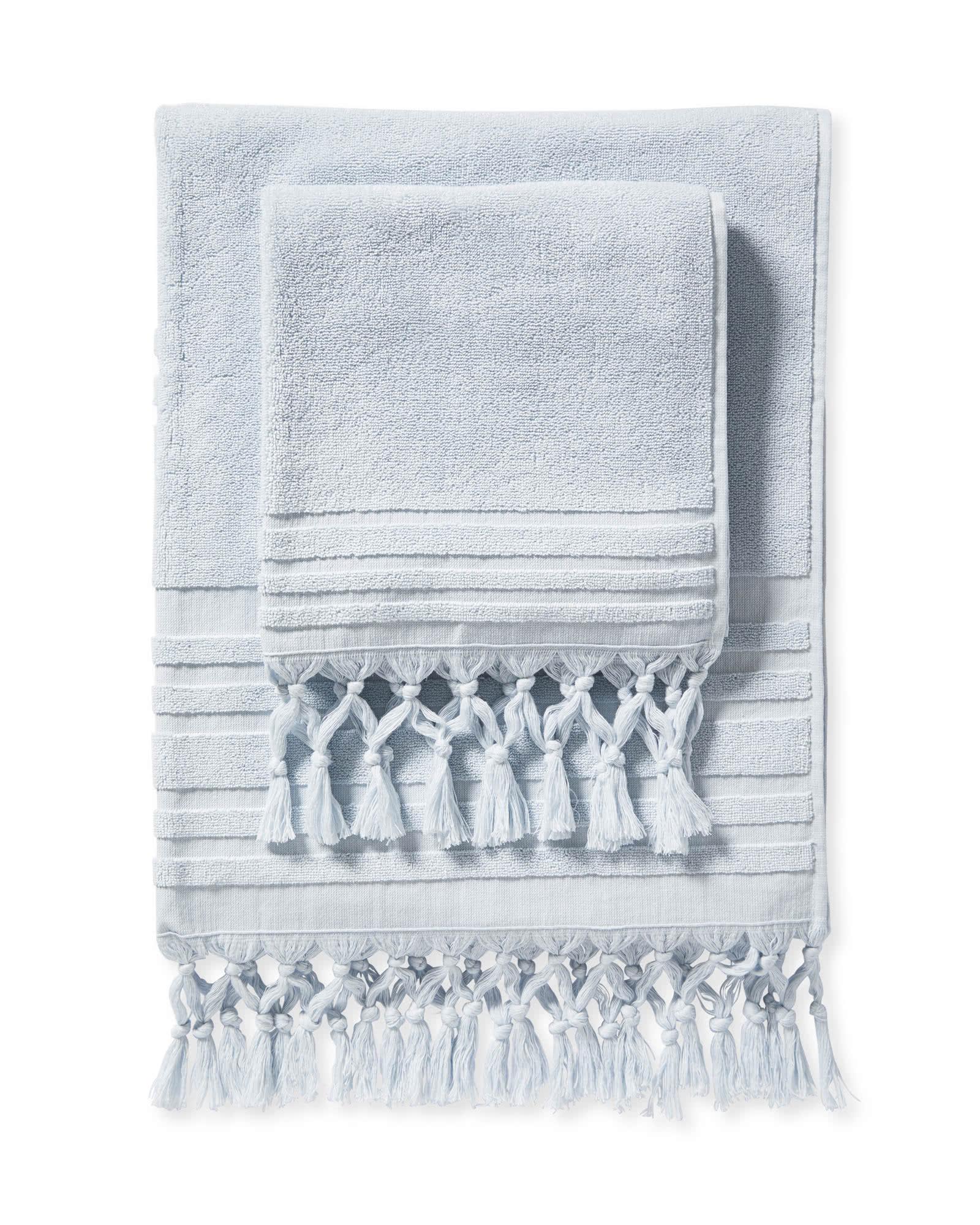 Sonoma Turkish Cotton Bath Collection in Smoke Grey, Washcloth | Serena & Lily