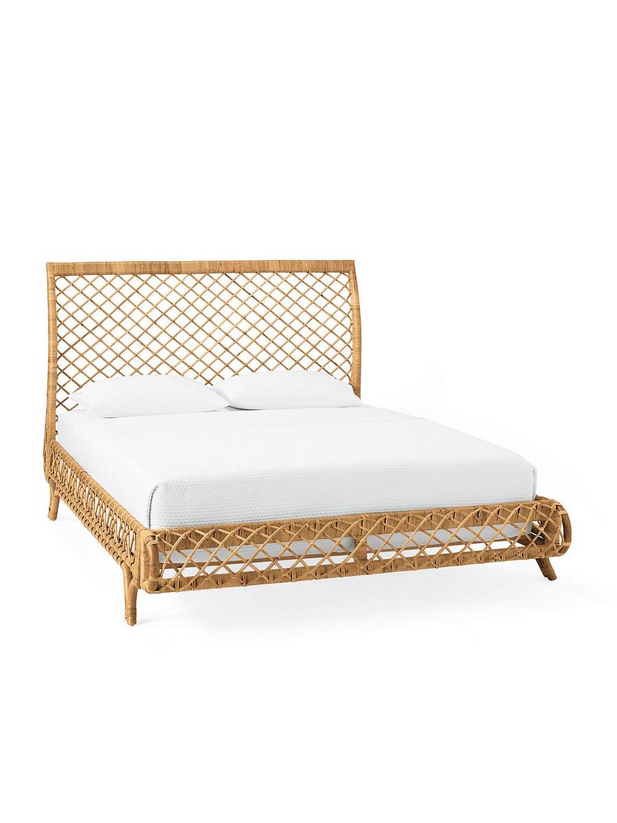 Rattan bed online frame twin